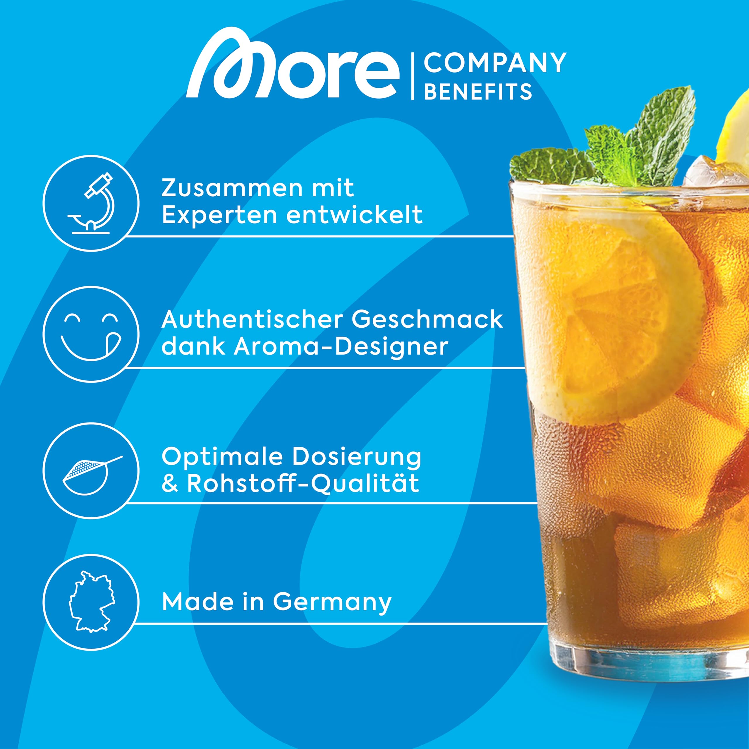 MORE Clear, Mango Juice, 2 x 600 g | Protein Drink mit Whey Isolat, clear Whey - made in Germany