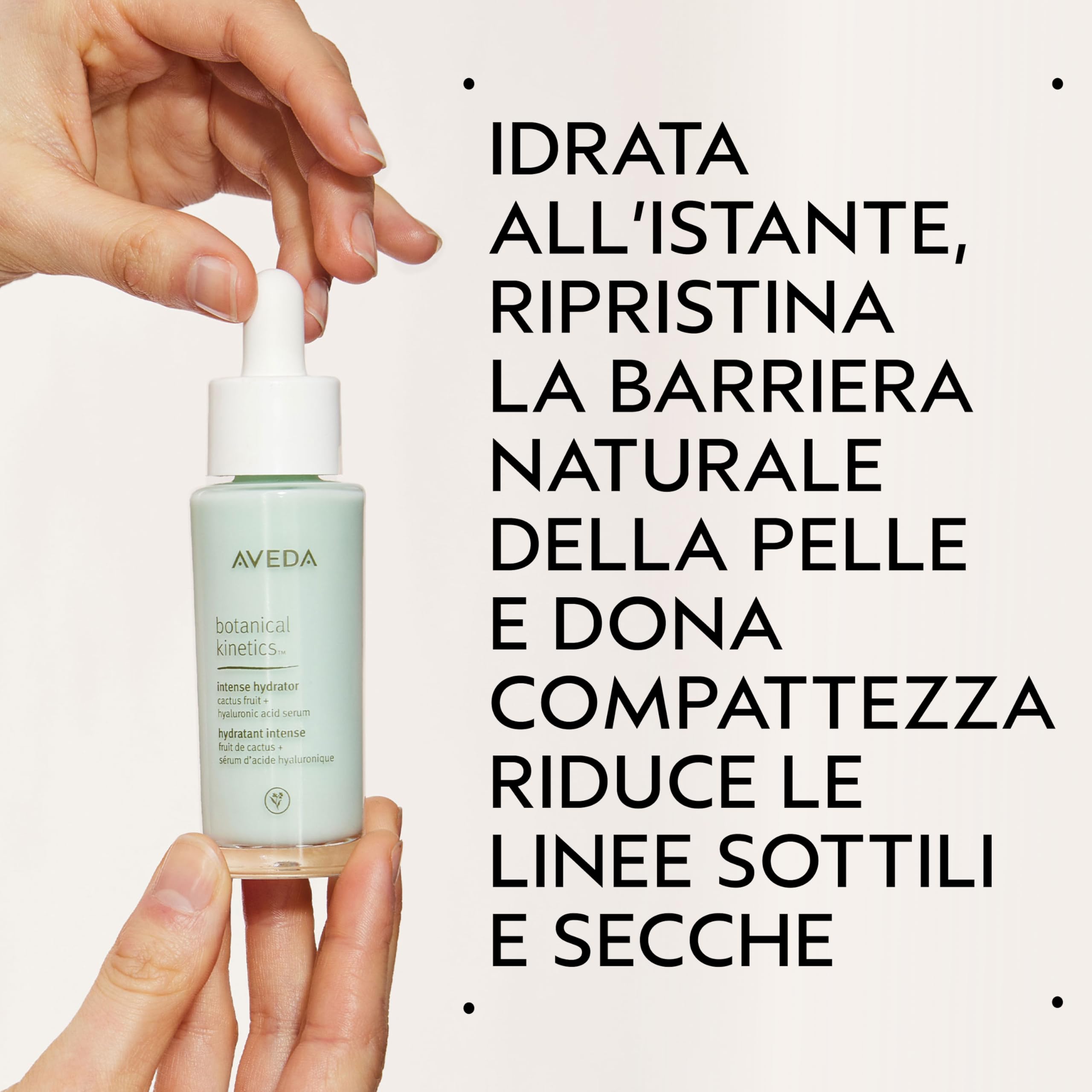 Aveda Botanical Kinetics siero viso idratante ad azione intensa - Ripristina la barriera idratante - Attenua rughe sottili e secche - Con acido ialuronico vegetale (30 ml)