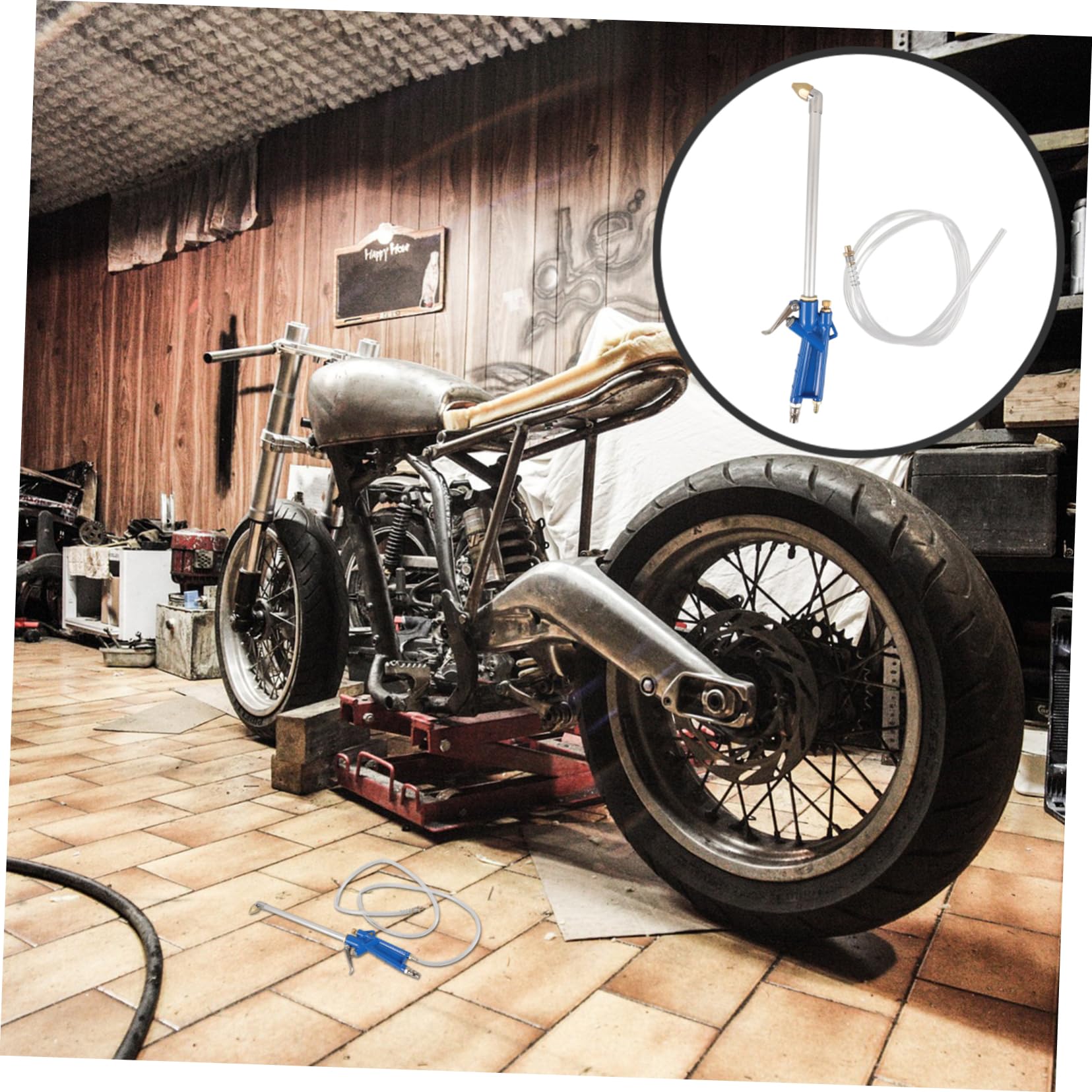 Anneome Ergonomic Car Engine Pneumatic Oil for Injector Cleaning Fast Engine Washing Tool No Skills Required