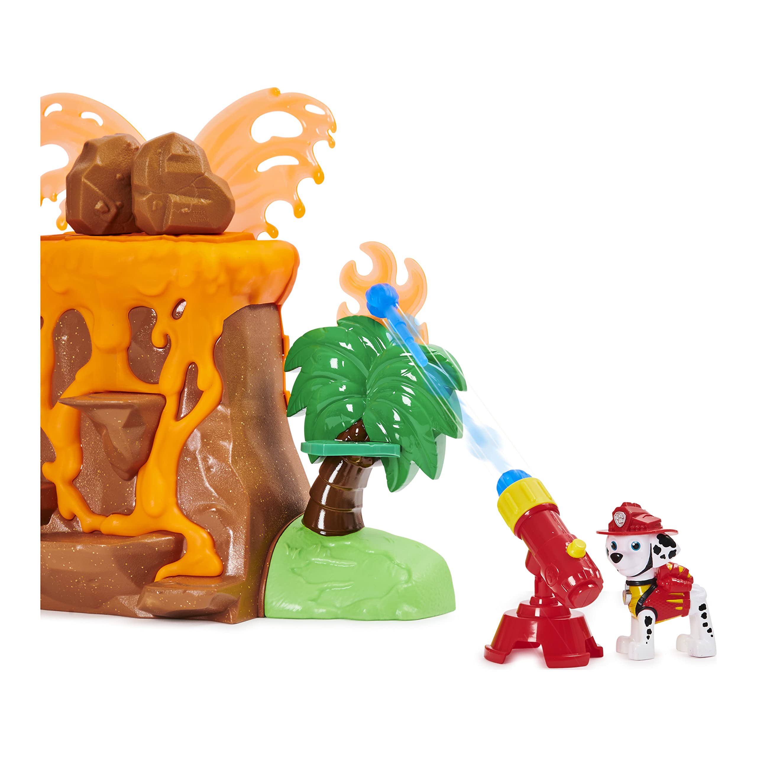 PAW Patrol Dino Rescue Volcano Playset with Zipline and 3 Exclusive