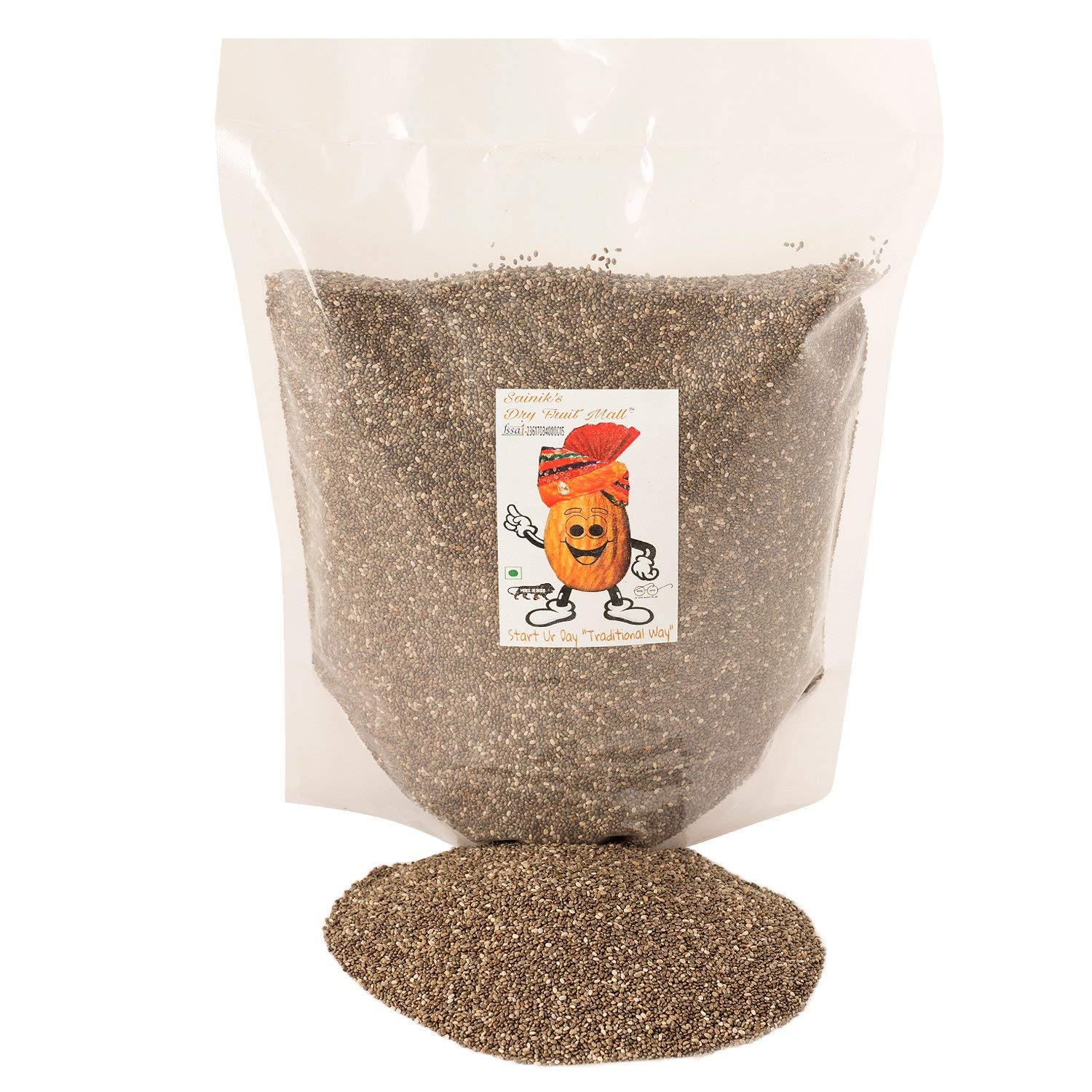 Sainik's Dry Fruit Mall Premium Organic Chia Seeds for Weight Management, Rich in Fiber 1 Kg 2