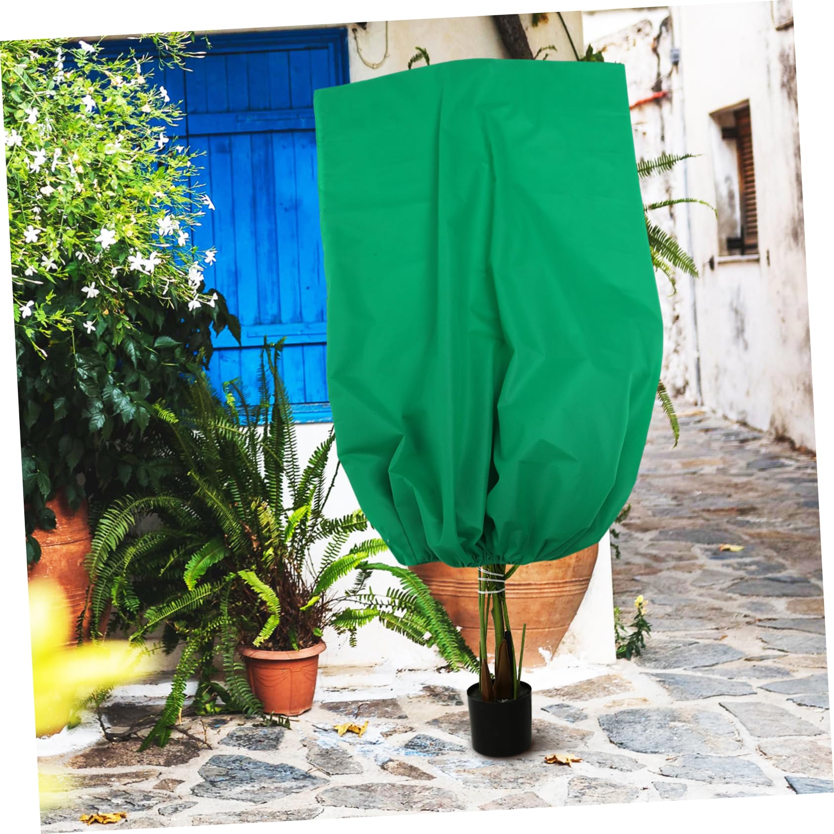 TOYANDONA 2pezzi Coperture per Piante in Non Protezione per Piante da Giardino Chiusura Coulisse Anti-Vento Pieghevoli per Facile Trasporto e Riposo