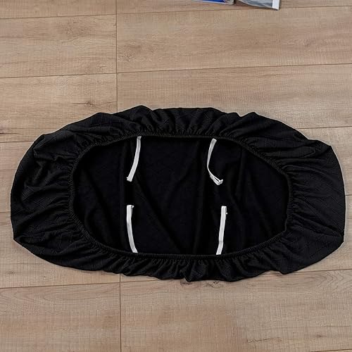 Miniatura 9 de SearchI Funda elástica para banco de comedor, lavable y duradera, fundas de asiento rectangulares para comedor, sala de estar, cocina (jacquard