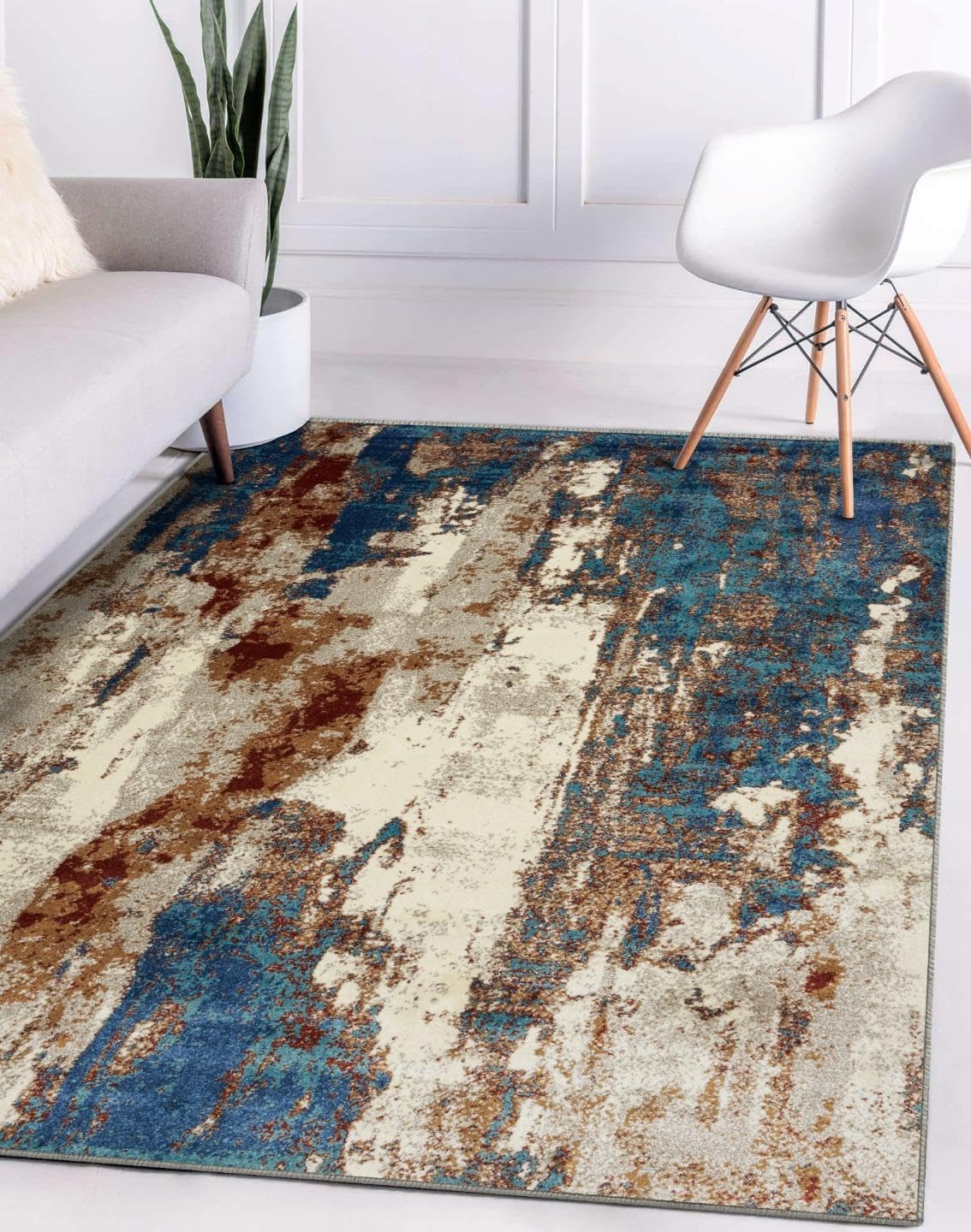 LUXE WEAVERS Lagos Collection Passion 9x12 Abstract Area Rug