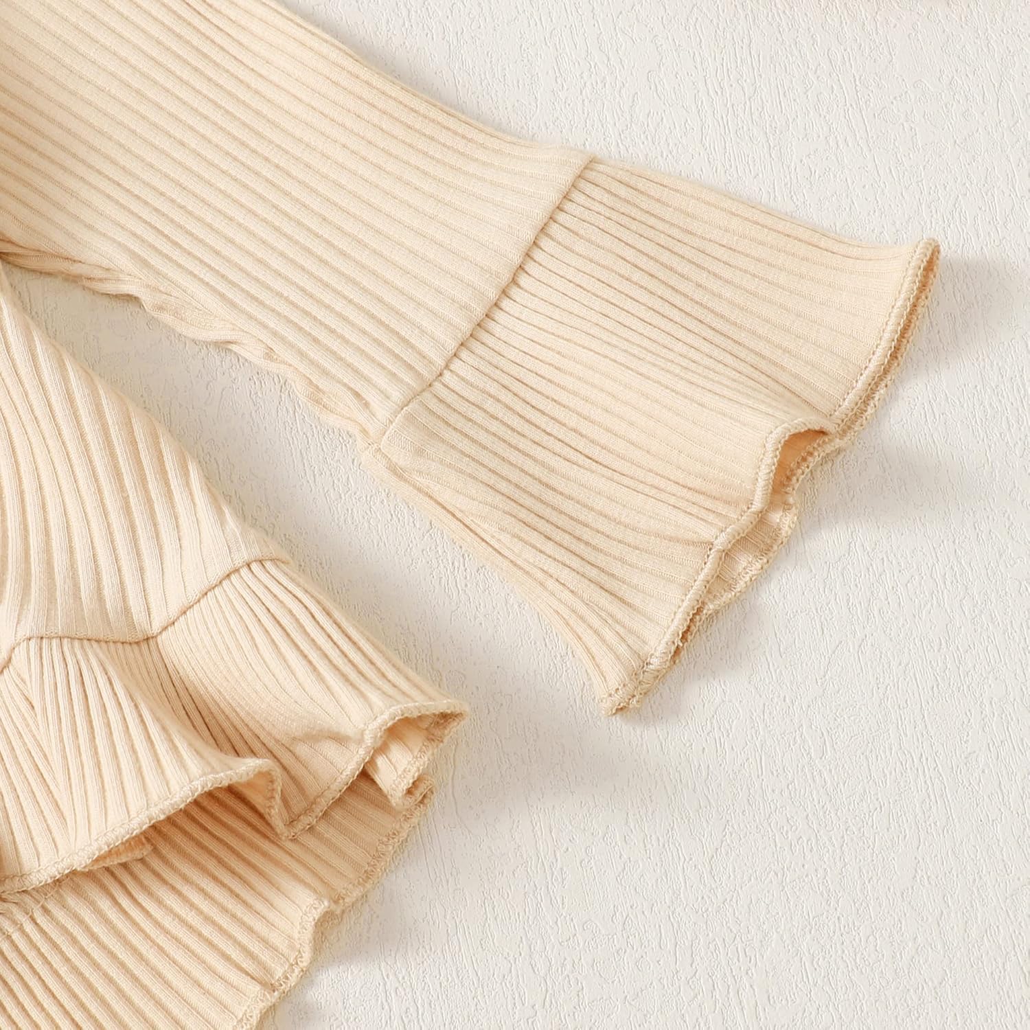 XUANHAO Baby Girl Clothes 12 18 24 Months Outfits For Infant Toddler Denim Girls' Clothing Ruffle Top Ripped Jeans Pant Sets - Image 4