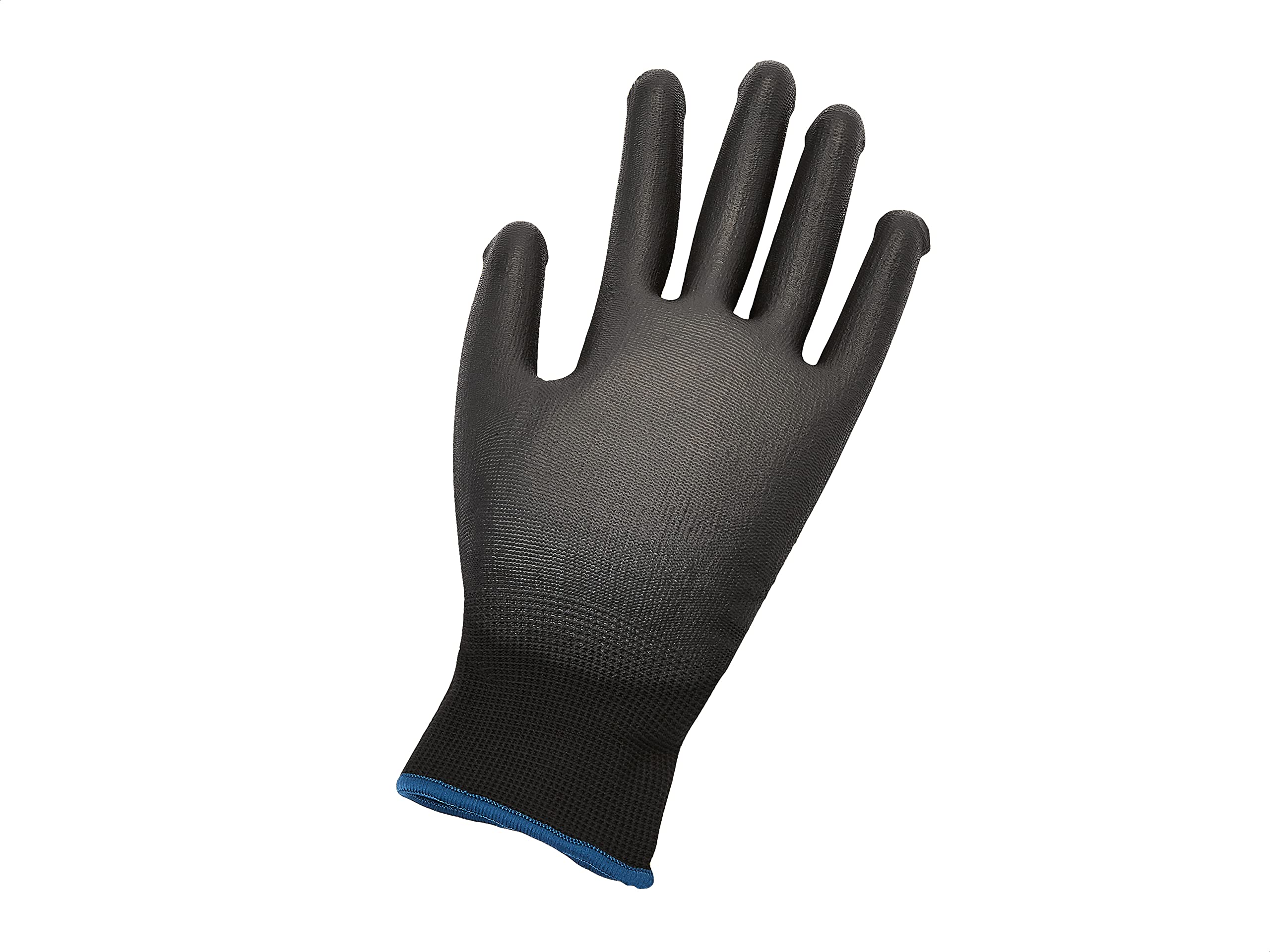 AmazonCommercial 13G Goldsilk PU Coated Gloves Salt Pepper Black Size XL 3 Pairs — view 3