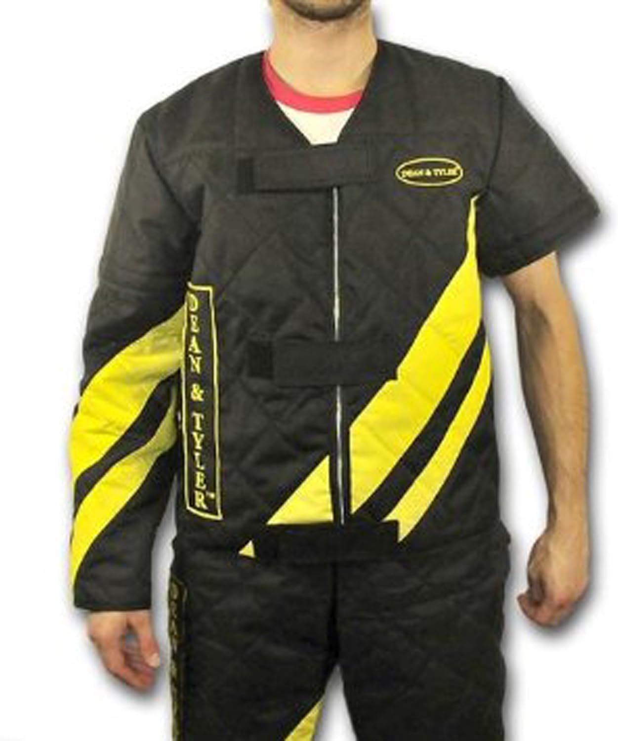 Dean & Tyler Scratch Jacket with Zipper and Velcro Straps, Large