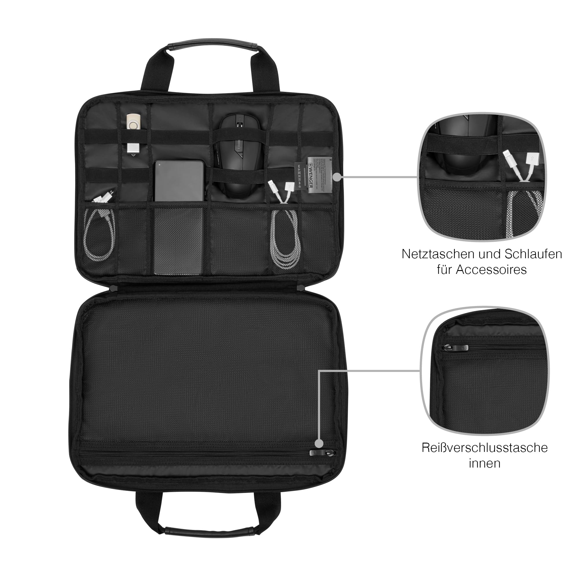 Sacoche pour ordinateur portable avec poignée pour 11 13 14 pouces