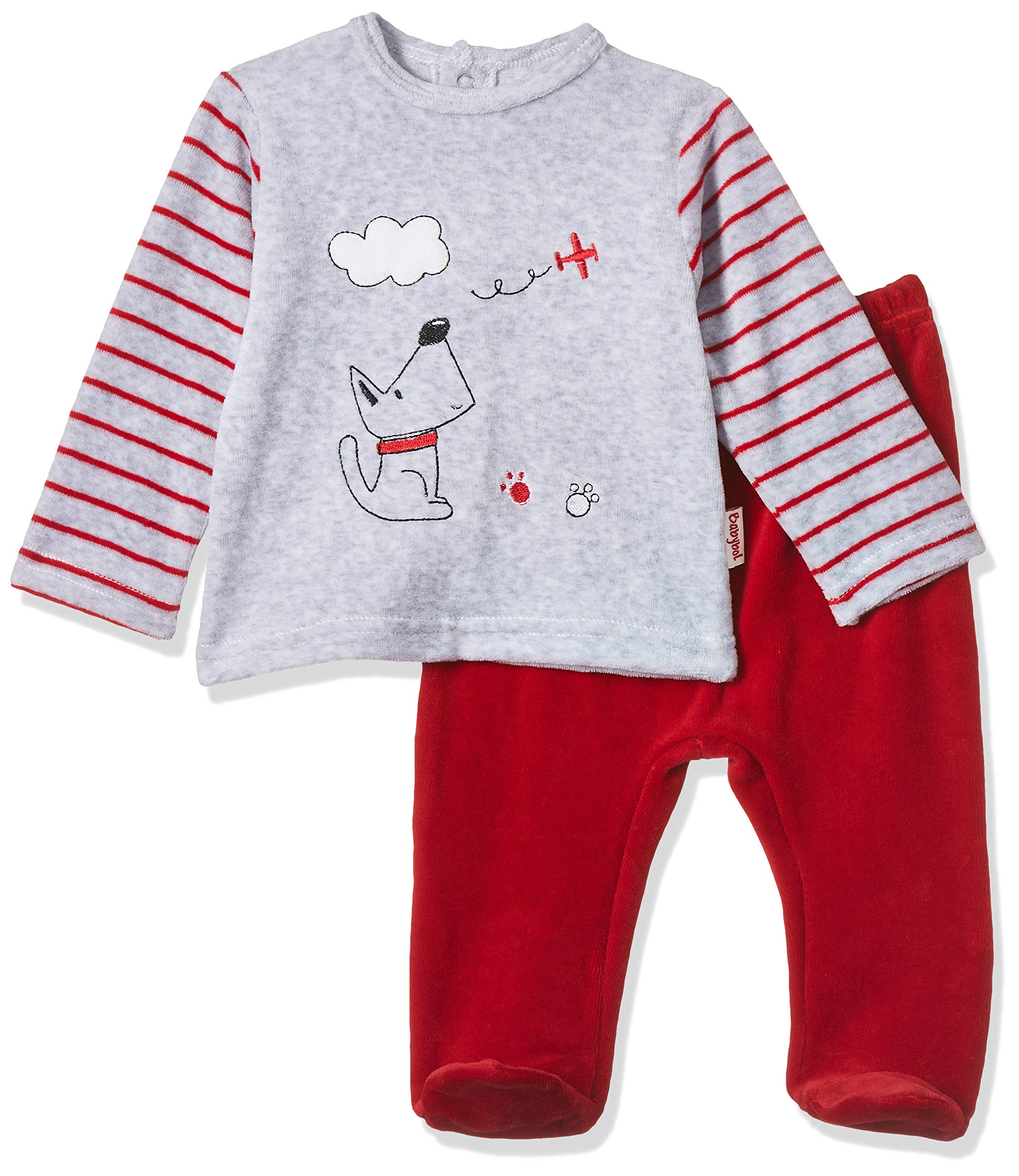 boys Baby'S 2 Pcs Set Baby and Toddler T-Shirt Set,Red,9M