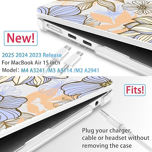 Miniatura 2 de Mektron Diseñada para MacBook Air de 15 pulgadas con chip M2 A2941, versión 2023, pantalla de retina líquida de 15.3 pulgadas con cubierta de