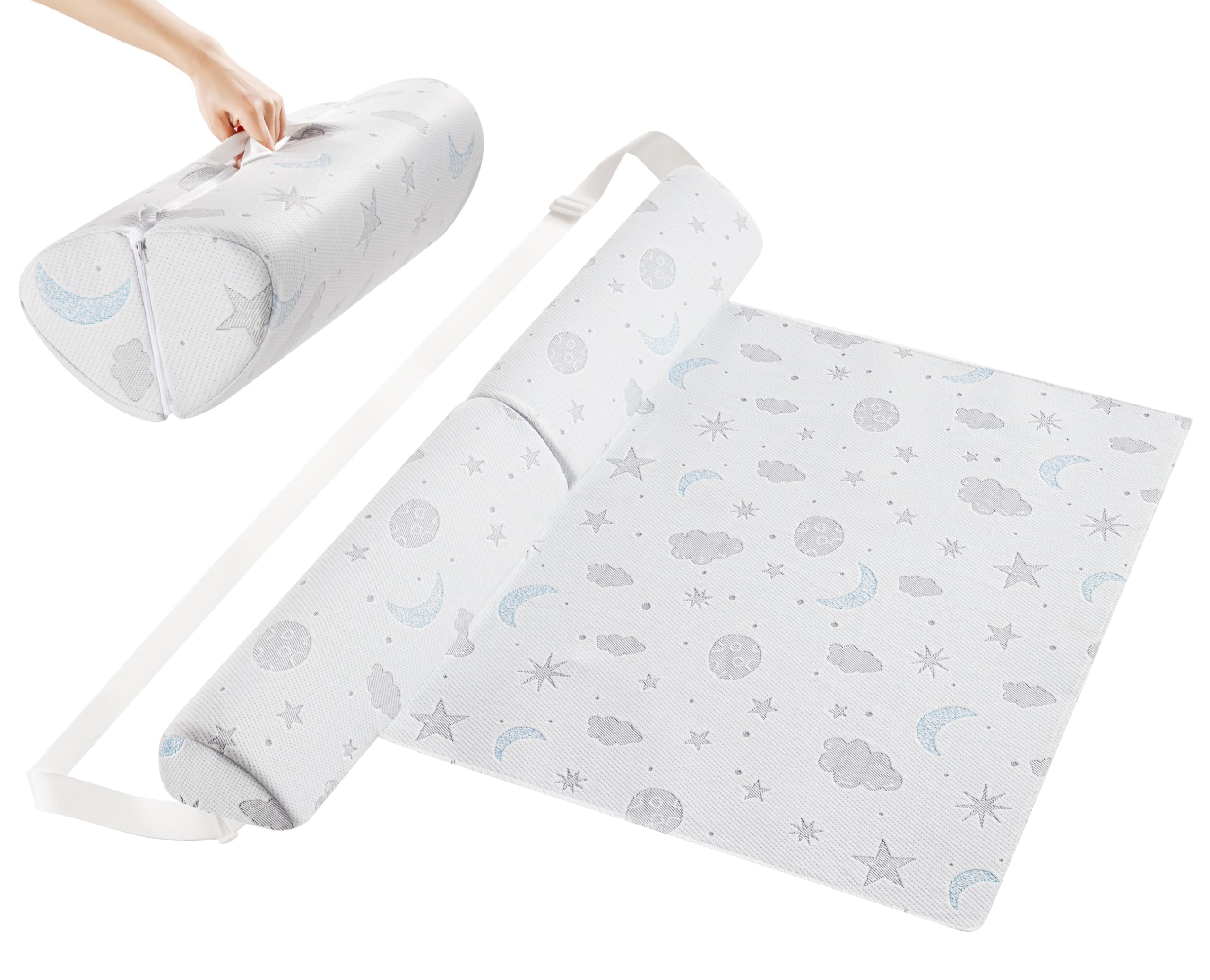 Barrière de Lit pour Enfants - Garde-Corps en Mousse avec Sangles Réglables & Grip Antidérapant, Housse Respirante, Imperméable & Lavable, Protection Lit pour Tout-Petits & Seniors