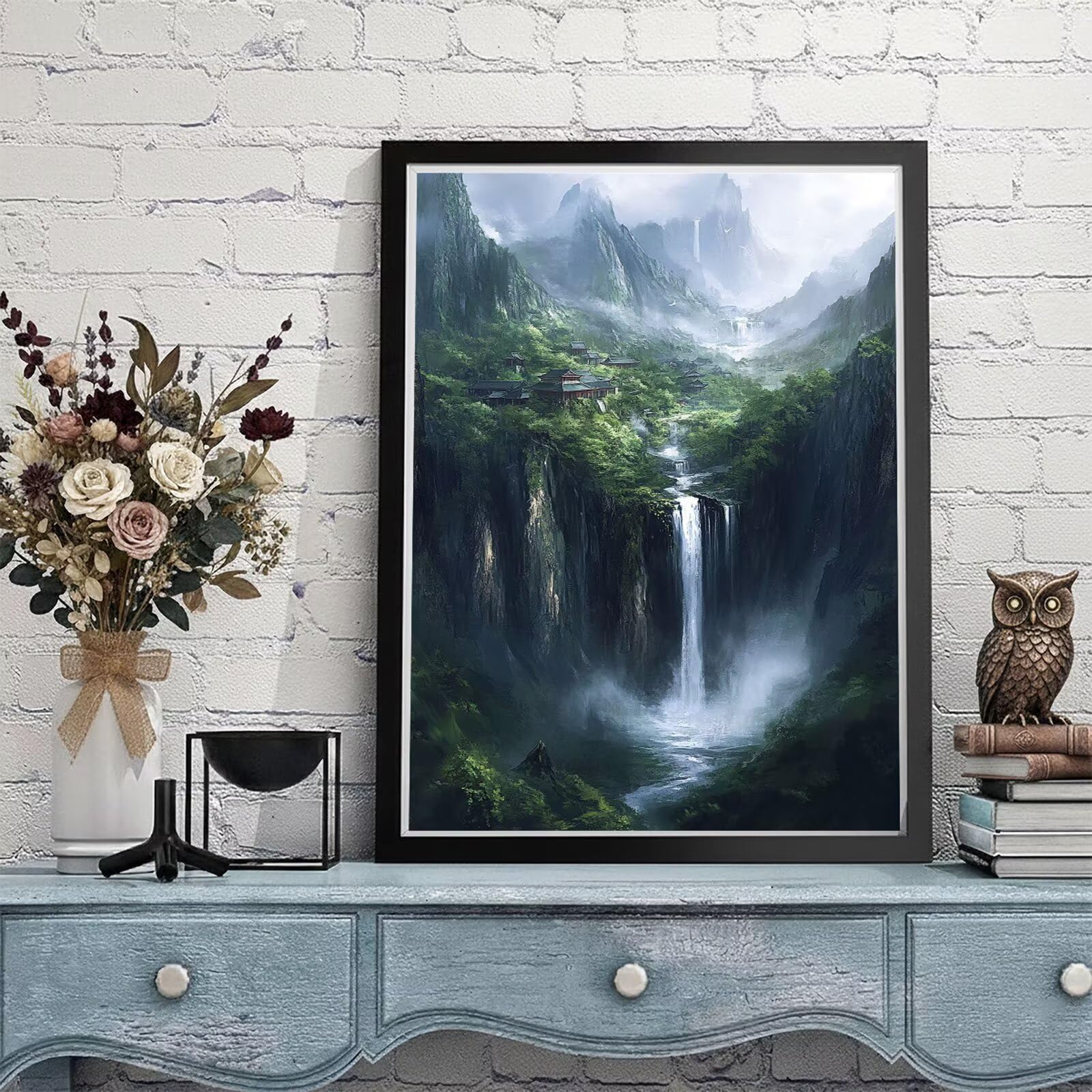 Malowanie według liczb, dla dzieci od 10 lat, krajobraz, malowanie według liczb, dla dorosłych, 60 x 90 cm, malowanie według liczb, farby akrylowe, "zrób to sam", obraz olejny na płótnie, zestaw do