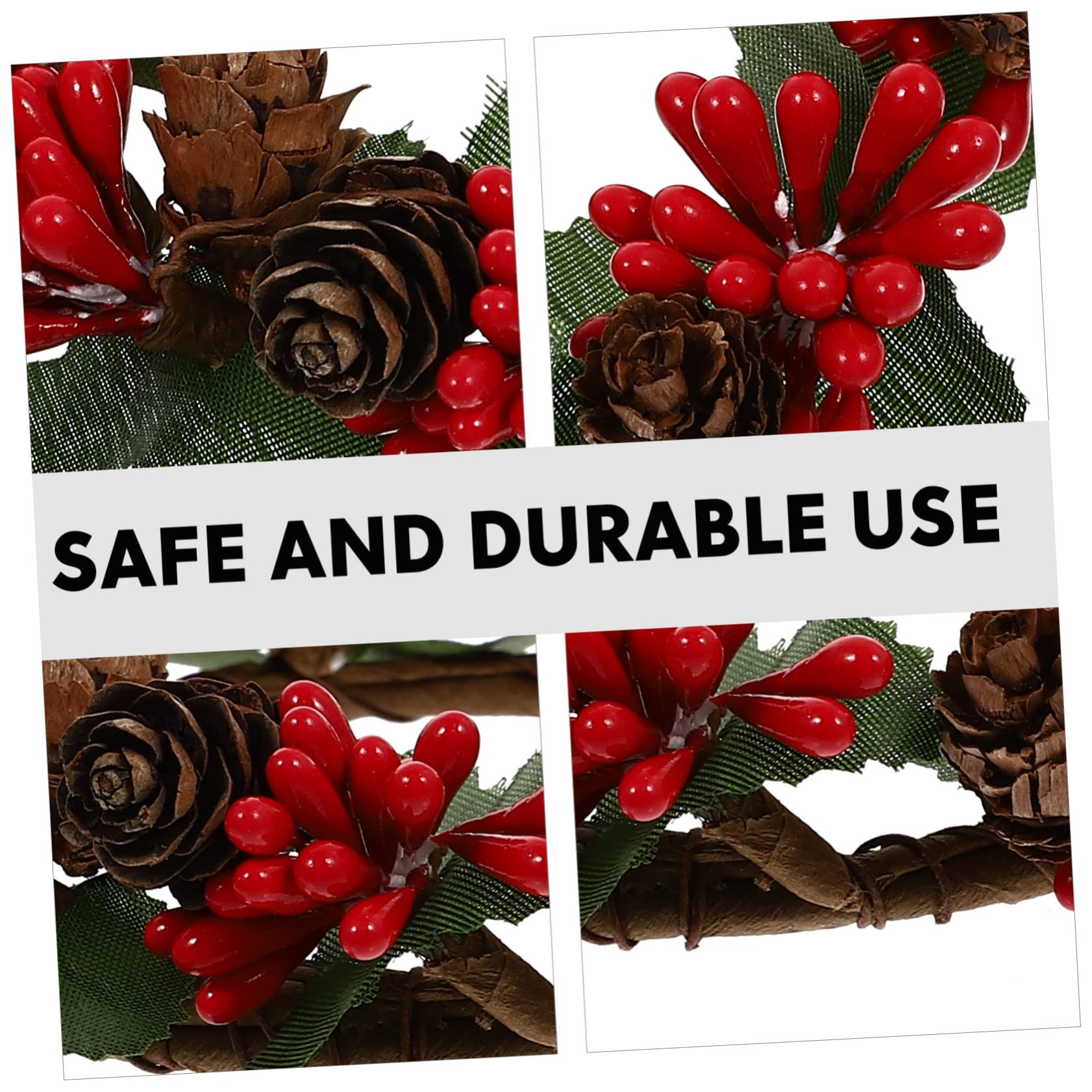 MAGICLULU 8piezas Guirnalda Navideña De y Verdes Decoración Colgante para Puertas y Ventanas Adornos De Navidad para Interiores y Exteriores