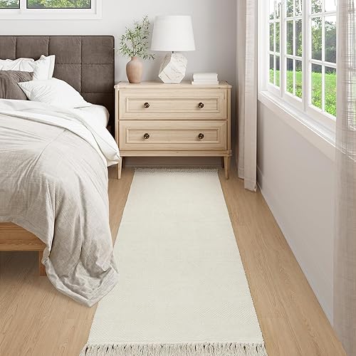 Miniatura 261 de Collive - Tapete de 27 x 43 pulgadas, lavable a máquina, para interiores y exteriores, de bajo perfil, suave algodón tejido a mano, para baño