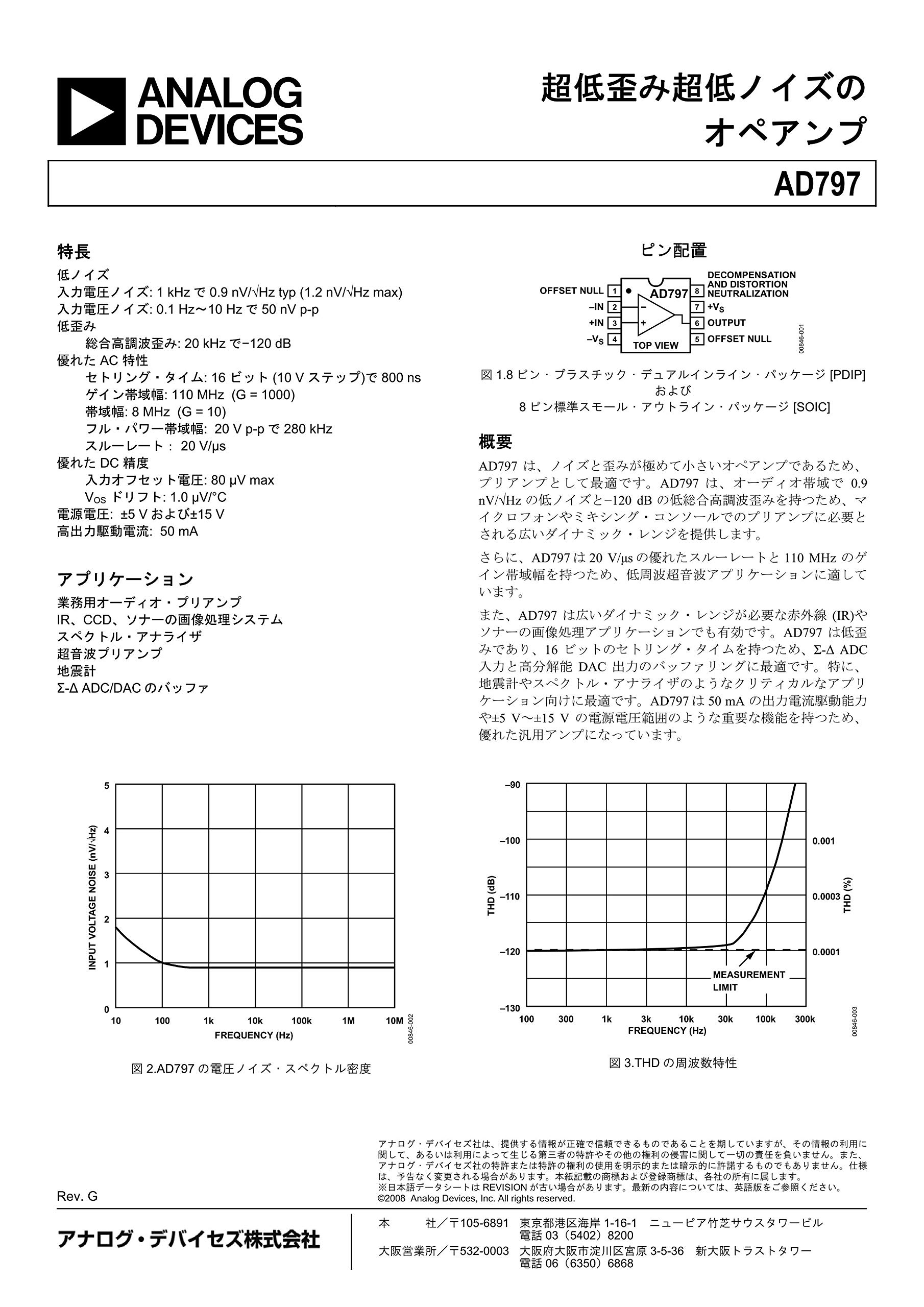 Amazon.co.jp: Analog Devices (アナログ・デバイセズ) 超低歪み 超低