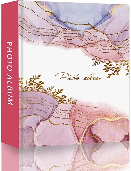 Holoary Photo Album 4x6 304 Pockets, Cover Printing Photo Albums Holds 304 Horizontal Pictures for Wedding Family Baby Vacation (Colorful)