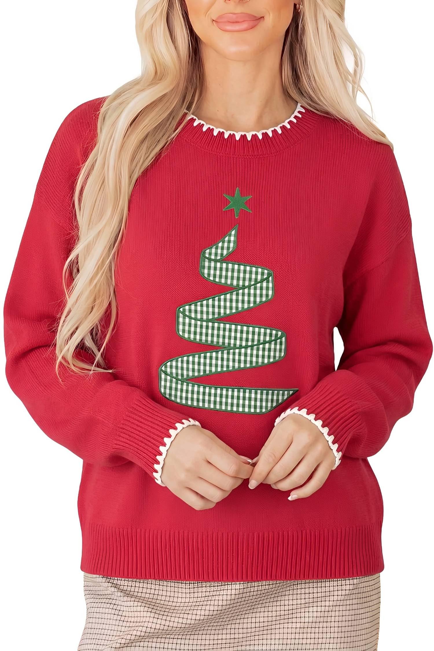 MARZXIN Women Sweater Merry Christmas Pullover Halloween Sweatshirts Tops