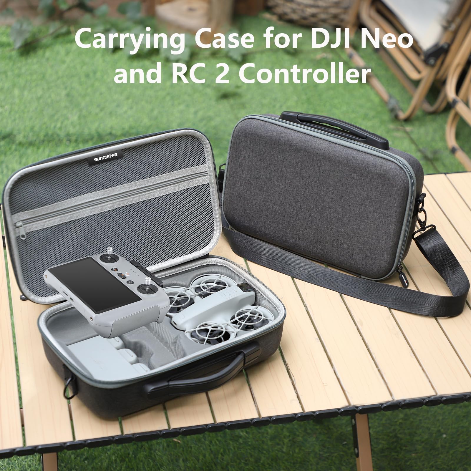 ZJRXM Tasche für DJI Neo und RC 2 Fernsteuerungs, Tragbare Reisetasche für DJI Neo Fly More Combo Drohne und Zubehör