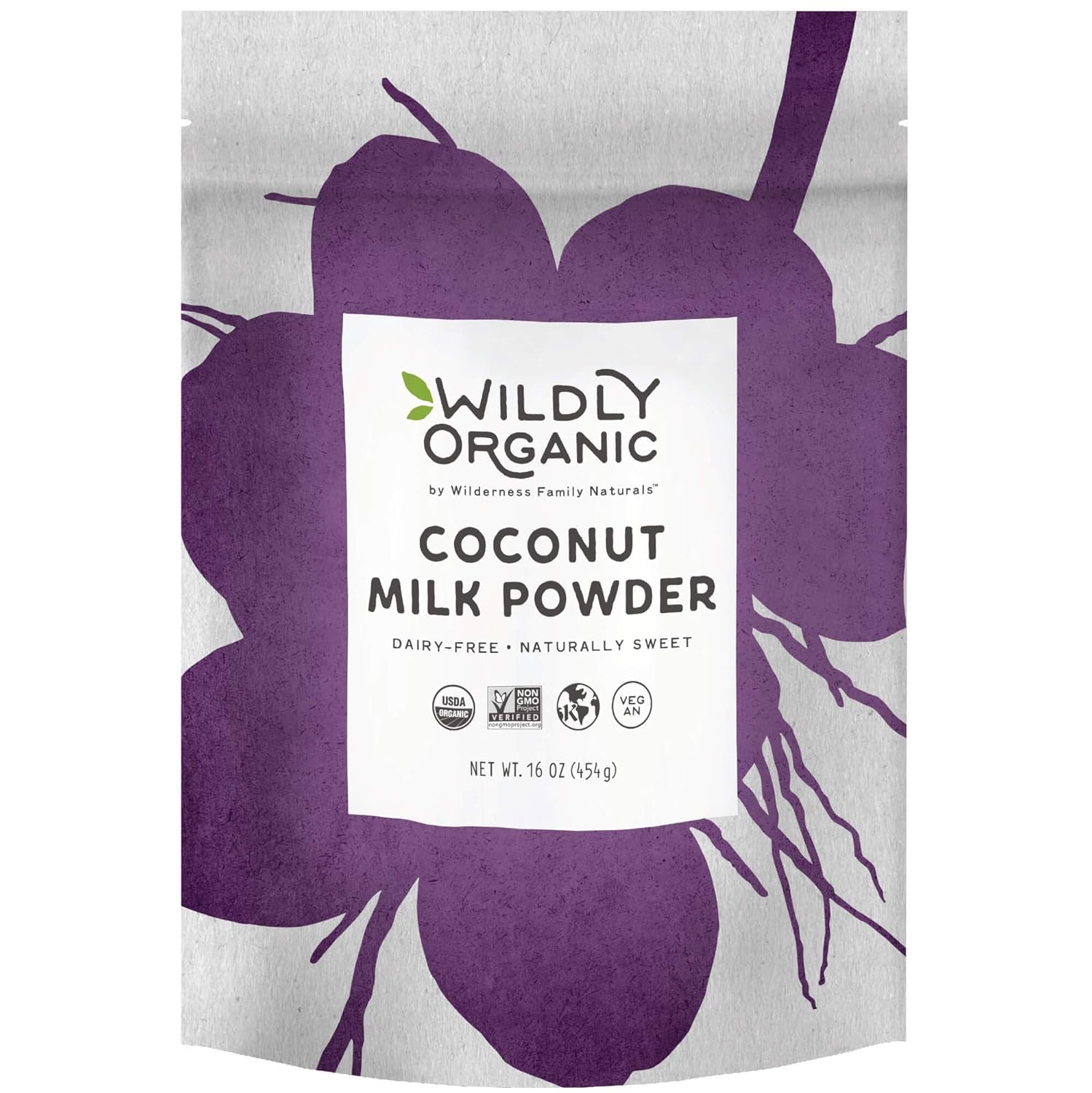 Wildly Conventional Coconut Milk Powder 80 Oz, 5 lb Bag - Natural, Dry, Unsweetened, Naturally Sweet, Powdered Creamer, Extra Creamy Taste - Makes Coconut Milk & Cream by Adding Water, Perfect in Smoothies, Coffee, Baking, & Cooking