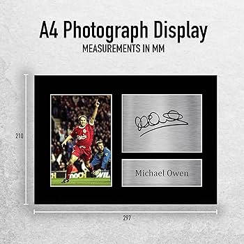 Amazon.co.jp: HWC Trading A4 Michael Owen Liverpool Gifts ファンと