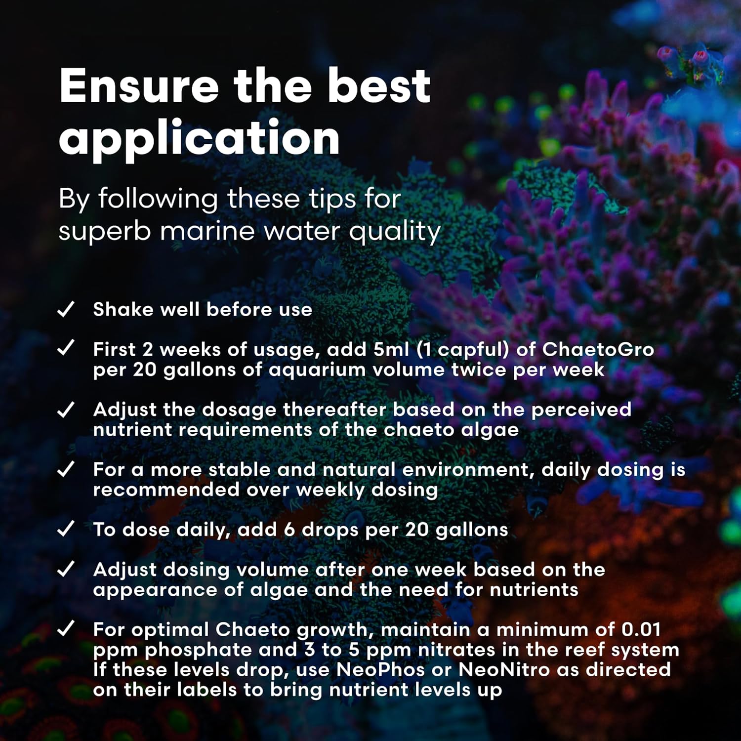 ChaetoGro Multi-Nutrient Marine Aquarium Supplement, 8.45 fl oz