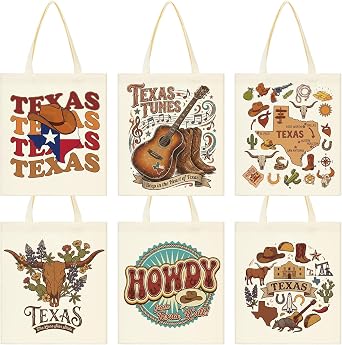 6 Pcs Tote Bag Watercolor City Souvenir Gift Women Travel Gifts Grocery Shopping Bag
