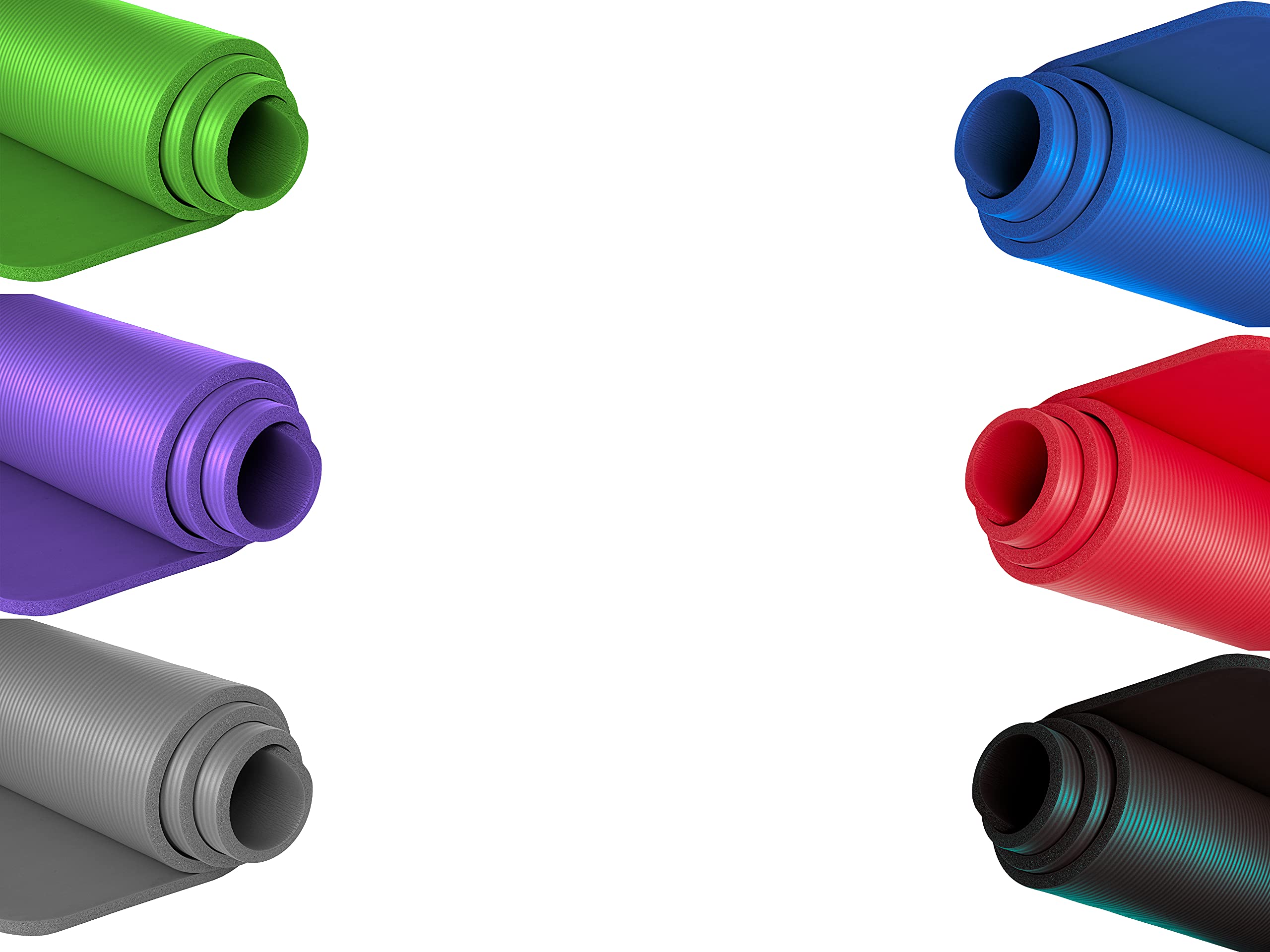 Yogamatte rutschfest 1,5 cm extra dick – Pilates Fitness Trainingsmatte mit Tragegurt – Sportmatte & Gymnastikmatte für Zuhause – 180 x 60 x 1,5cm – Gelenkschonende Matte