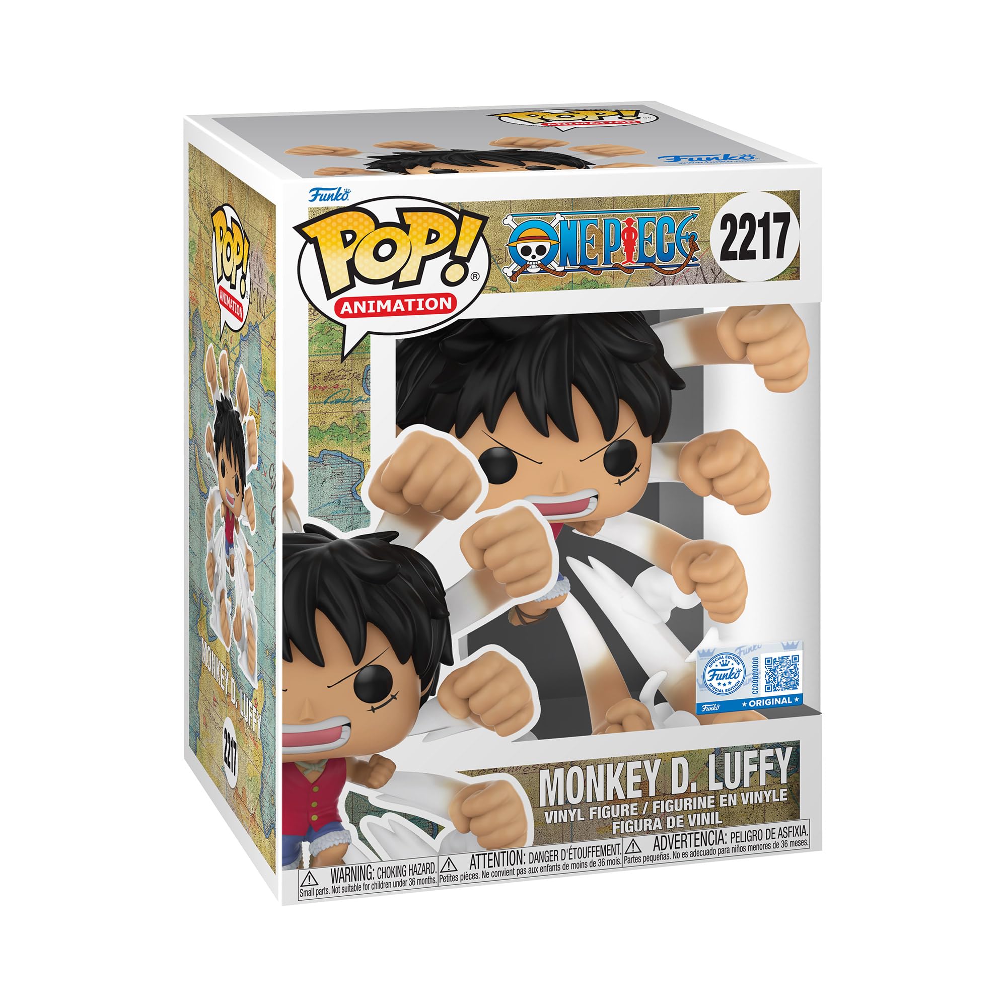 Funko Pop! Premium: One Piece - Luffy - Gum Gum Gatling - Amazon Exclusive - Collectible Vinyl Figure - Gift Idea - Official Merchandise - Toys for Kids & Adults