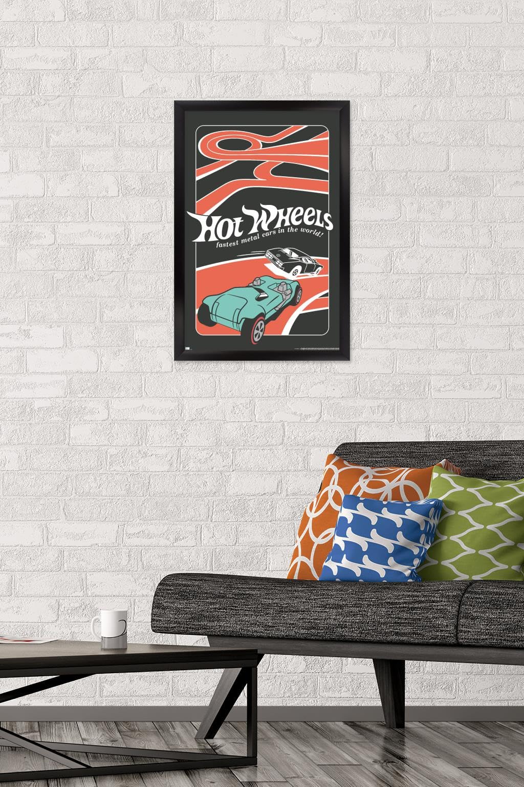 Amazon.com: Mattel Hot Wheels - Red Minimalist Wall Poster, 22.4L