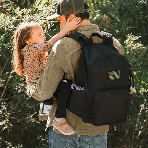 Miniatura 9 de Tactical Baby Gear Mochila clásica para pañales, gris carbón , Mochila para pañales