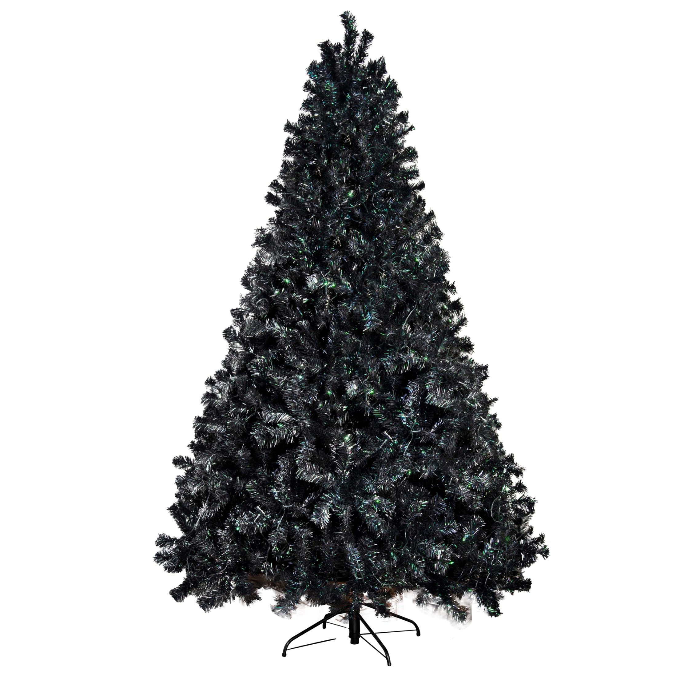Christmas Tree World The 7Ft/210Cm Black Iridescence Pine Christmas Tree from B&Q