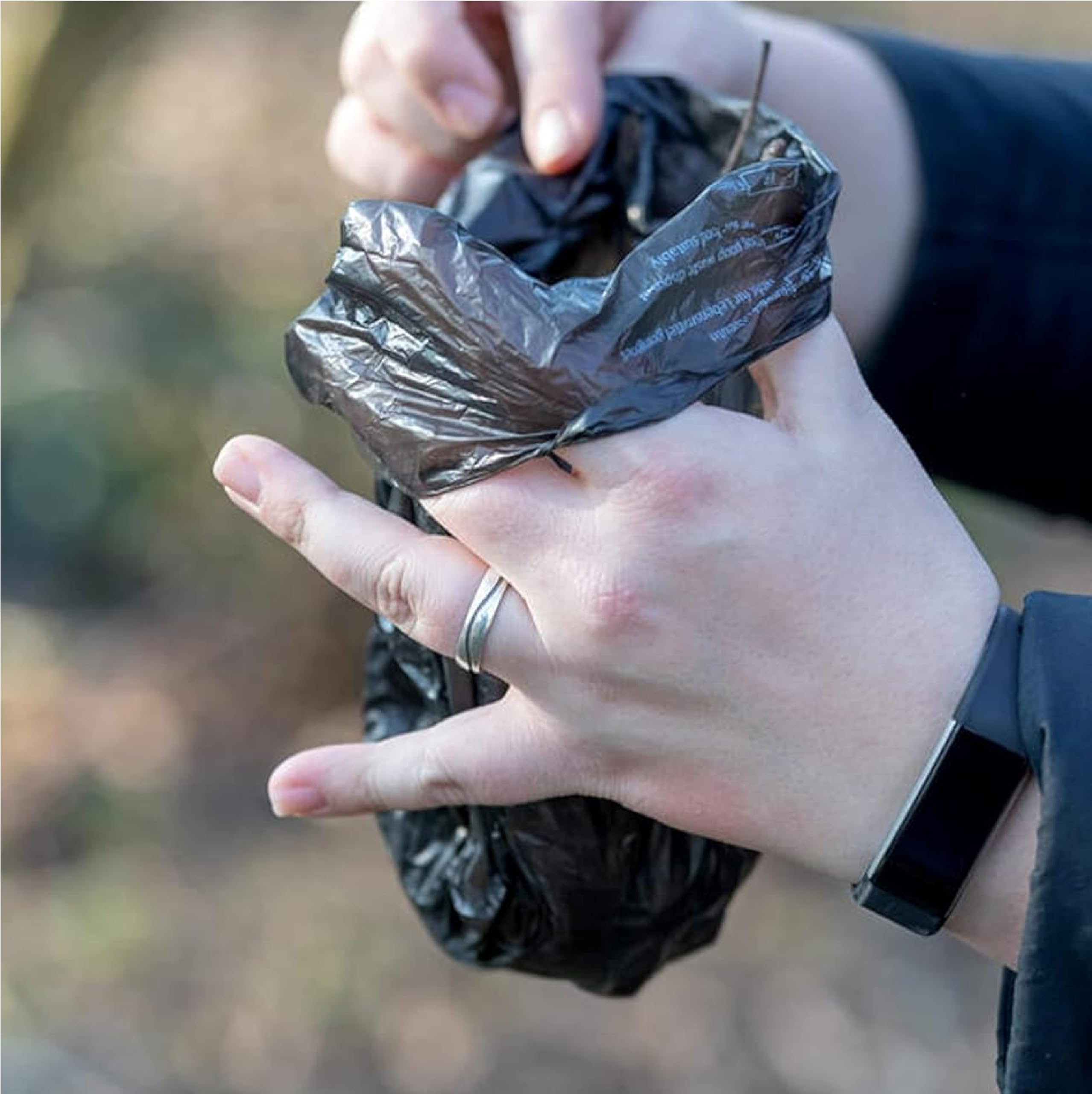 Hooripoori 200 Eco Tie Handles Pine Scented Large Dog Poo Bags on roll Leak and Tear Resistance Extra Strong Doggy Poo Poop Bags Environmentally friendly 100% recyclyed material - Image 4