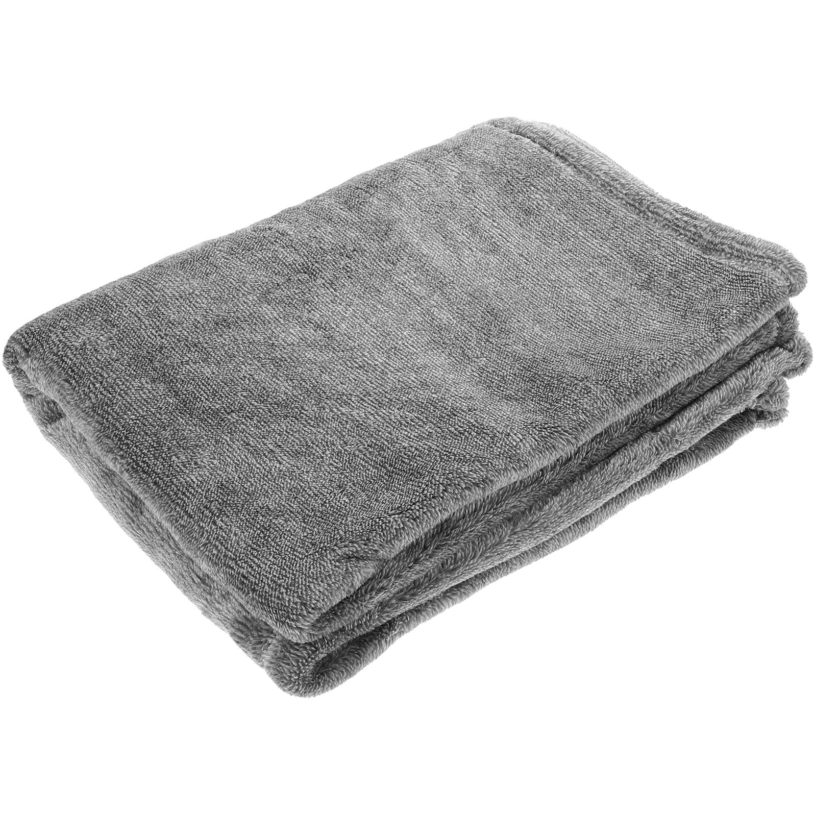 Manta doble cara de felpa gris ligera transpirable para verano