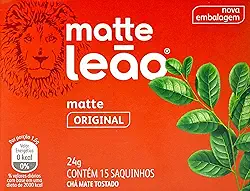 Leão Chá Matte Natural Fuze Com 15 Saquinhos