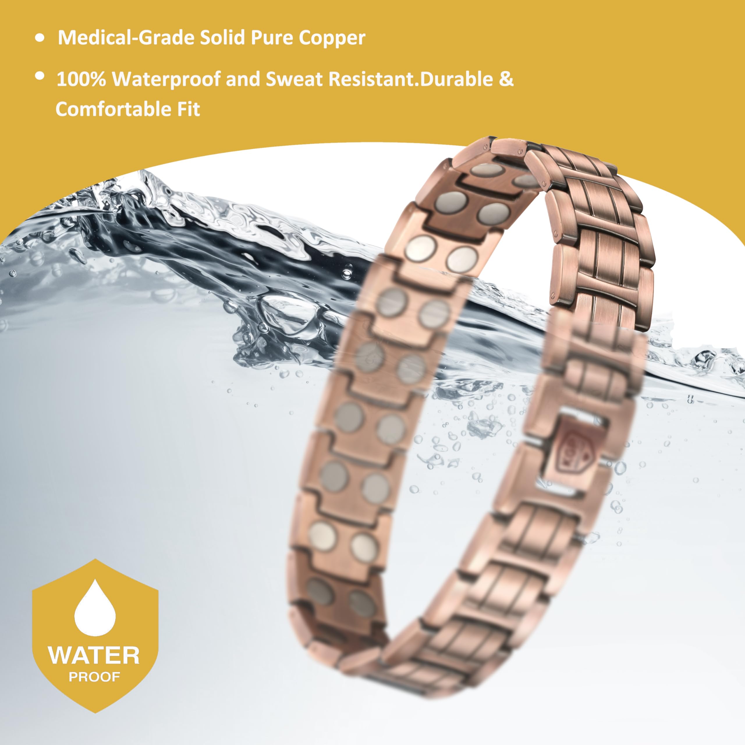 Magnetic Bracelet Medicine Urban Stingray Medical Alert Bracelet In Stainless Black And Silver