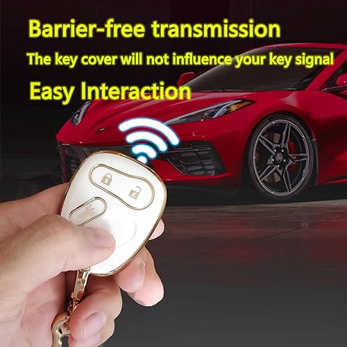 Miniatura 6 de Funda para llavero de Chevrolet con control remoto y llavero para Chevy Avalanche Equinox Silverado SSR Suburban Tahoe  GMC Sierra Yukon  Hummer H2