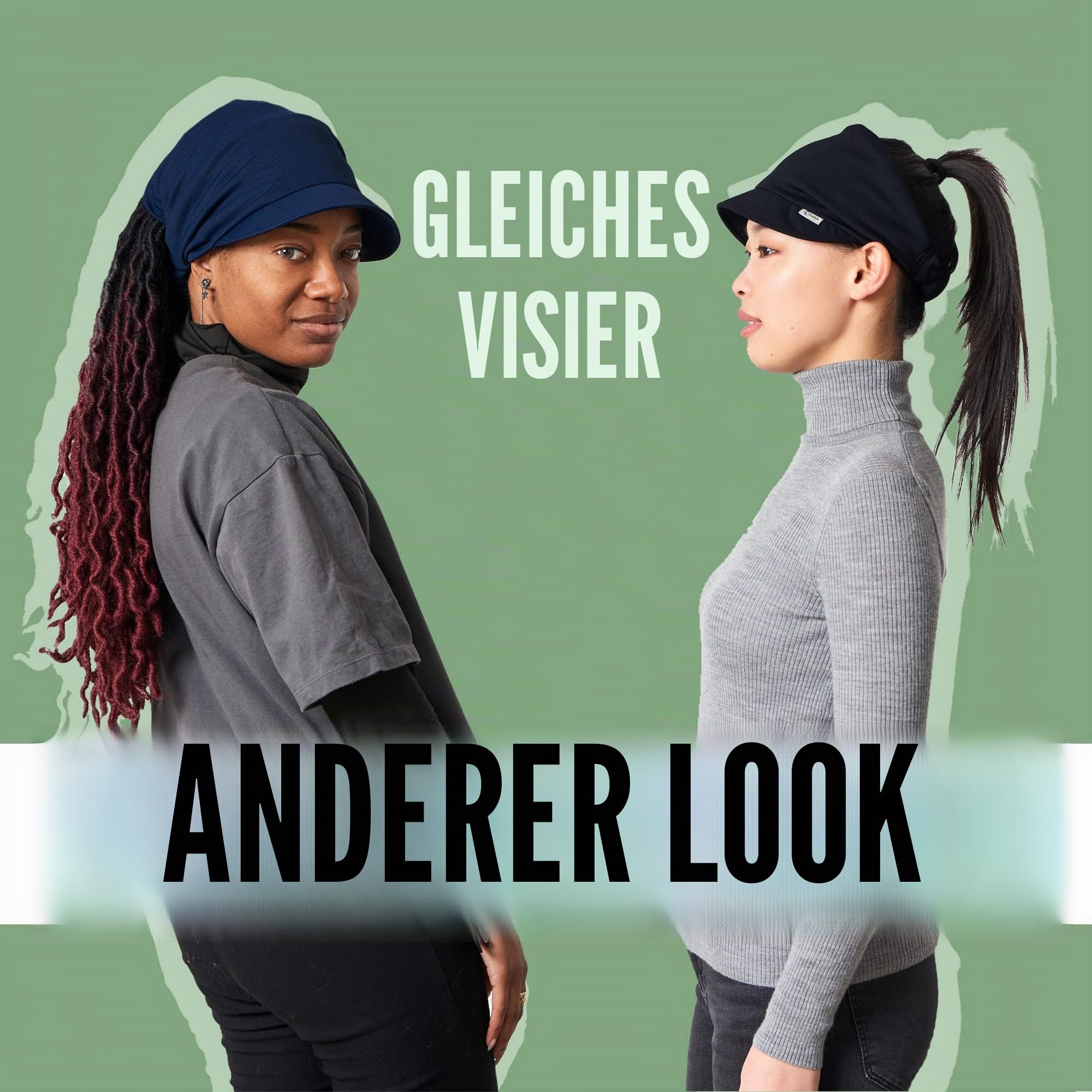 CHARM Bandana Damen Visor Kopftuch - Herren Cap Sommer Kopfbedeckung Stirnband Mit Sonnenschutz Mit Schirm Sonnen-Hut