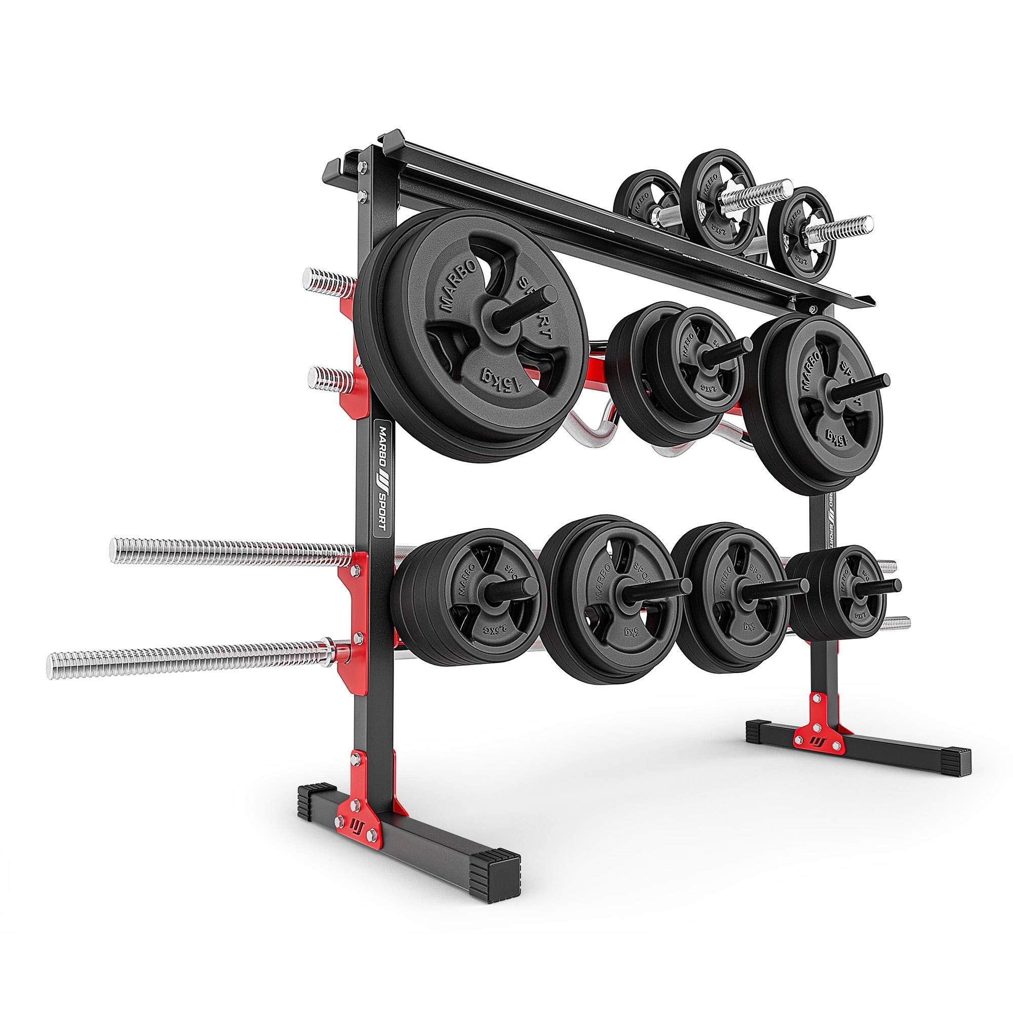 Marbo Sport Multiständer für Gewichtsscheiben, Hanteln und Griffe MH-S209 | Made in EU