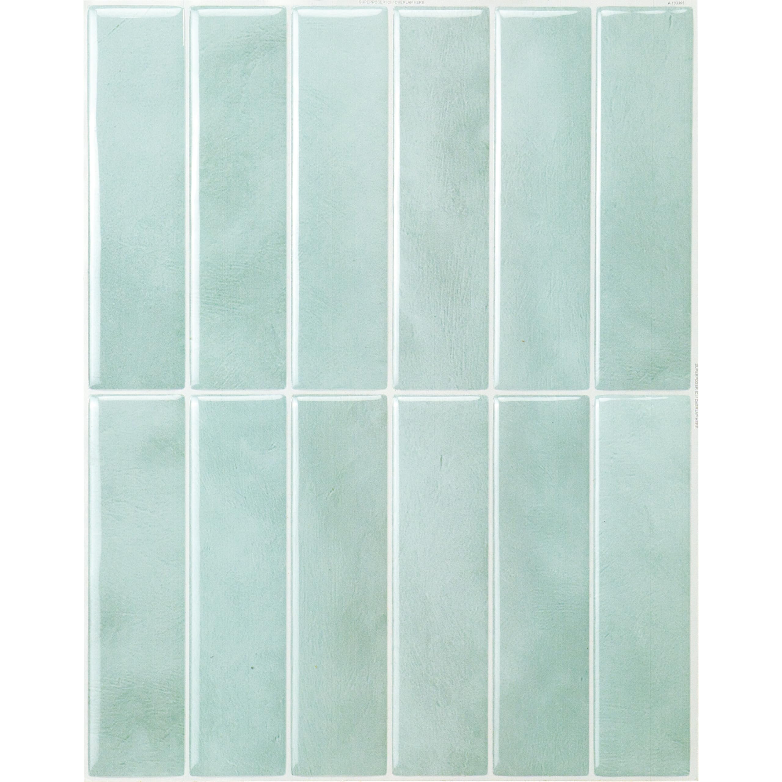 SMART TILES Peel and Stick Backsplash - 5 Sheets of 11.43" x 9" - 3D Adhesive Peel and Stick Tile Backsplash for Kitchen, Bathroom, Wall Tile