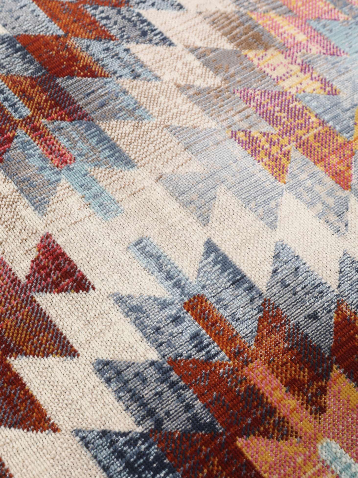 RugVista Kerala, Teppich, 80 x 250 cm, Rechteckig, Mittlerer Stapel, Wohnzimmer, Küche, Diele, Nur Handwäsche, Oeko_tex_100, Rot/Multi