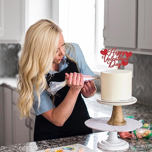Miniatura 54 de Rsstarxi 36 Pack Happy Valentine's Day Cupcake Toppers Glitter Cupid Love Heart Lip Kiss Me Be Mine Cupcake Picks for Valentine's Day Theme Wedding