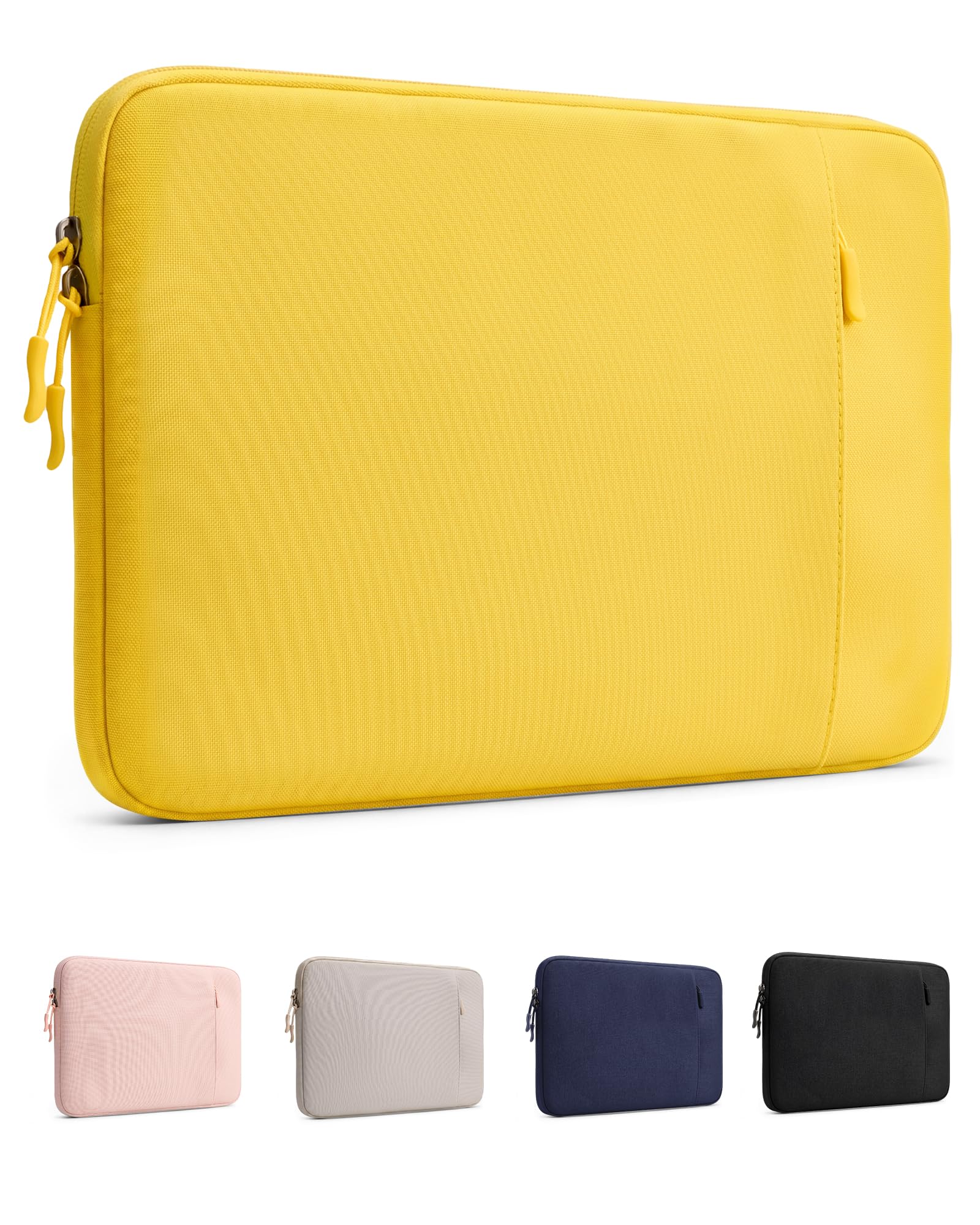 ProCase Housse MacBook Neo 13" 2026 A3404 Pochette Ordinateur Fine Légère Imperméable Jaune agrume