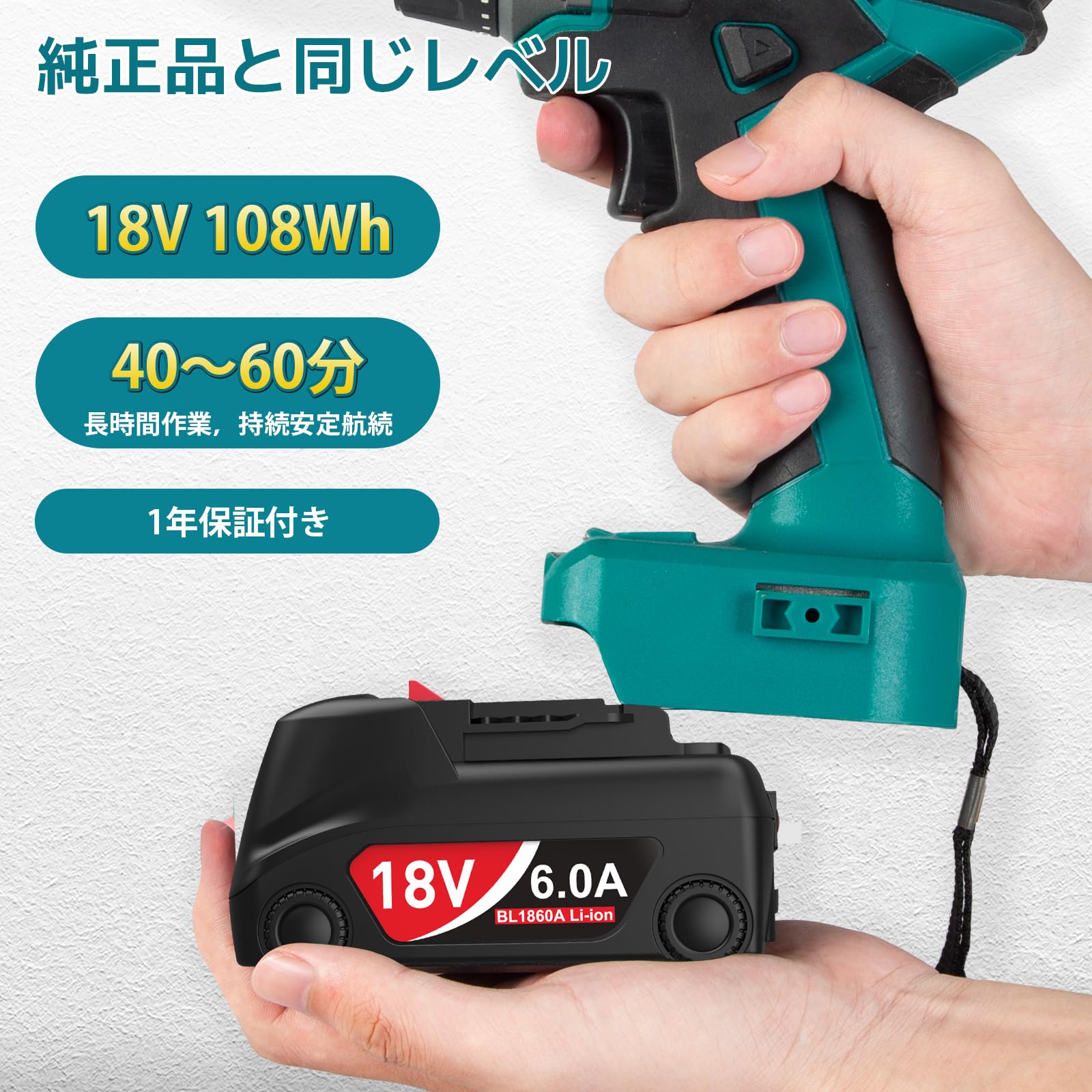 Amazon.co.jp: Abeden マキタ 18v バッテリー 外観アップグレード 