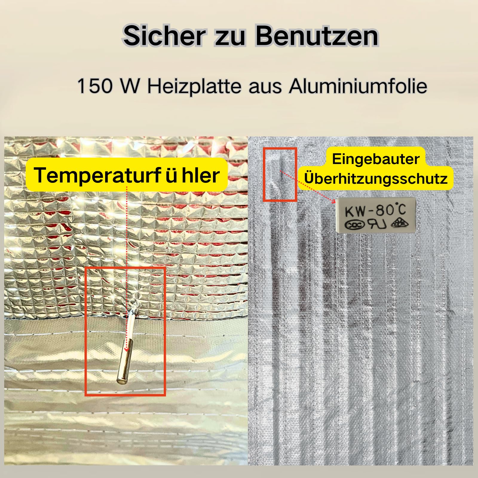 Scatola per la lievitazione del pane con riscaldatore, armadio pieghevole per lievitazione del pane, temperatura e timer regolabili, scatola per la fermentazione dell'impasto per panificazione del