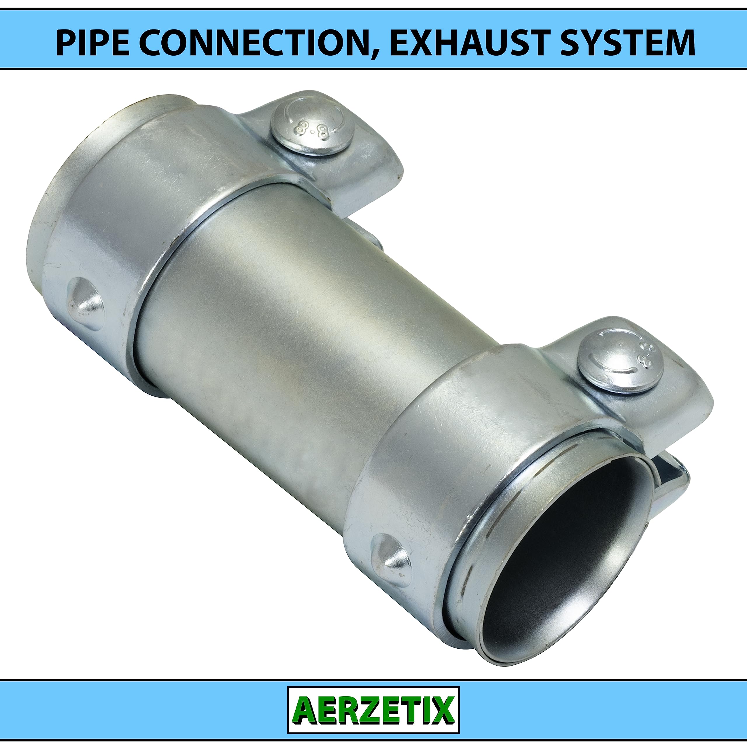 AERZETIX - C66976 - Raccord de tuyau, système d'échappement - longueur 125 mm - compatible avec numéros OE 191 253 141, 191 253 141E
