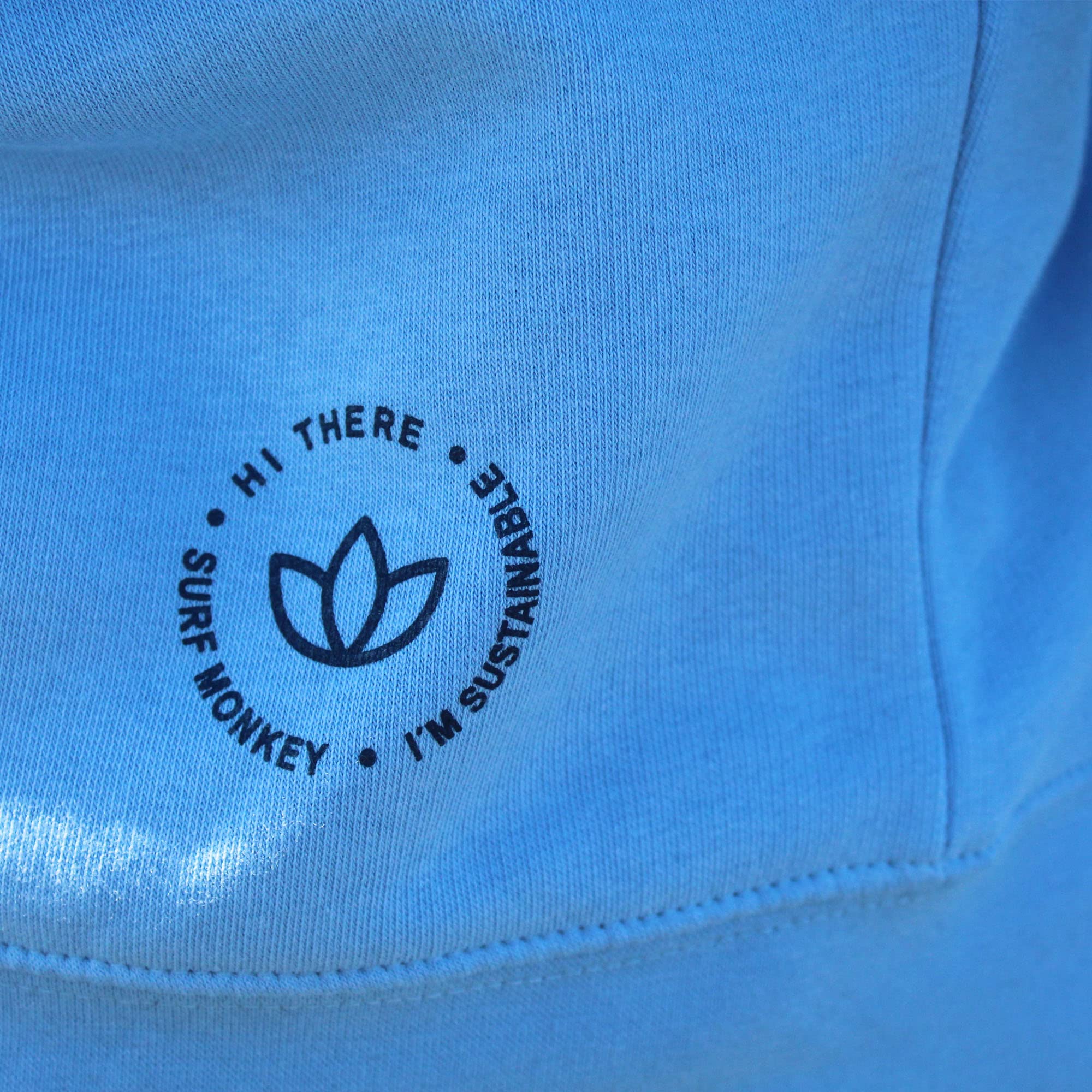 Hoodie Sudadera Ecológica con Capucha para Hombre/Mujer - Algodón Orgánico Gots Surf Monkey®