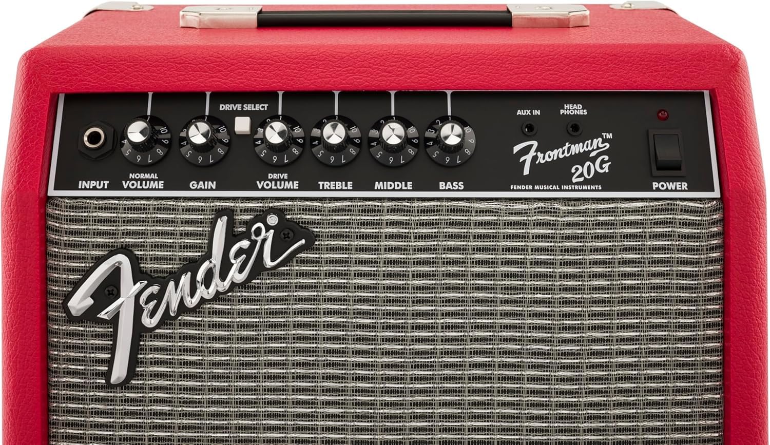 Fender Amplificador Frontman 20G Combo para Guitarra, Amplio Estudio Ideal para Guitarra Eléctrica, Red