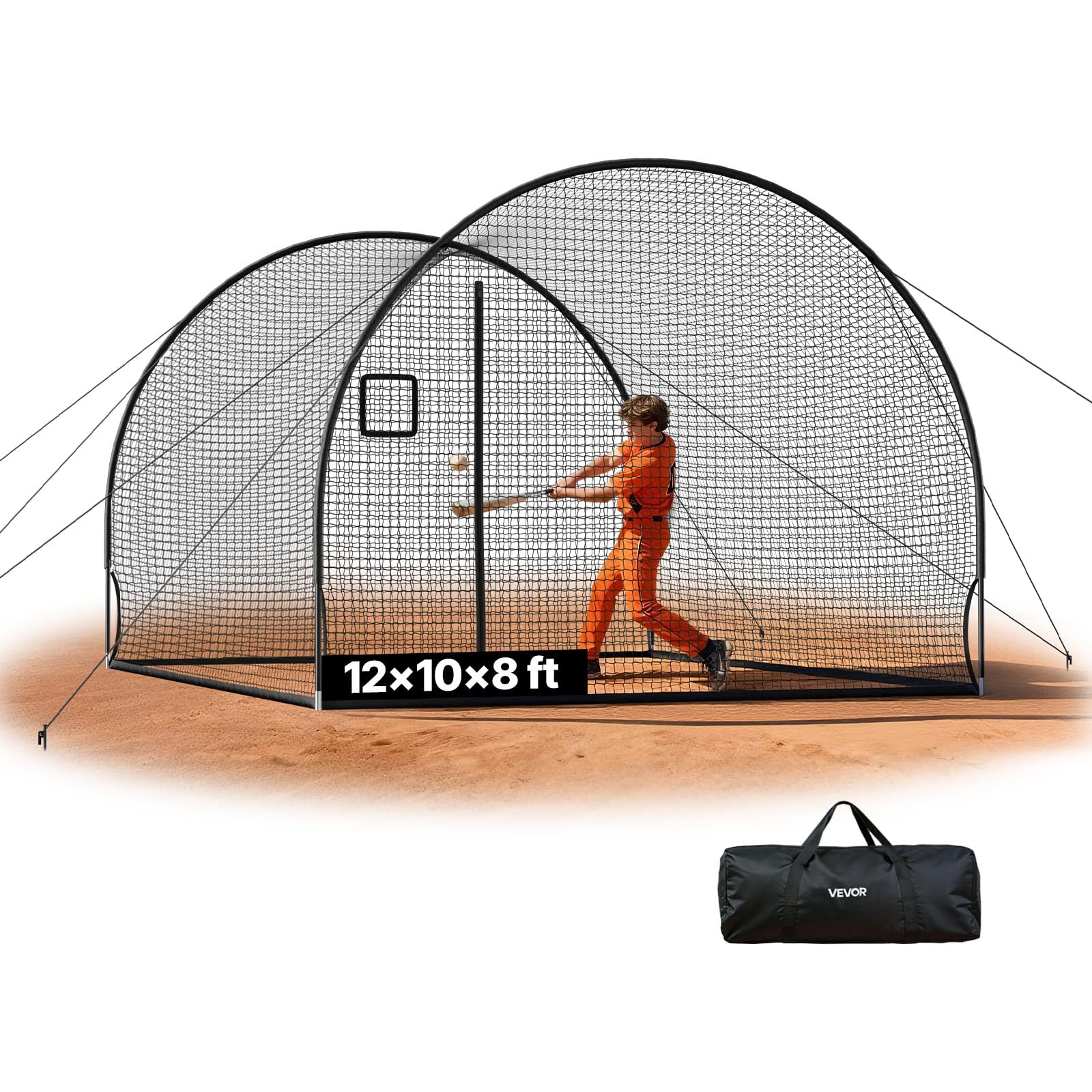 Baseball Batting Cage Net - Practice Net for Softball -12