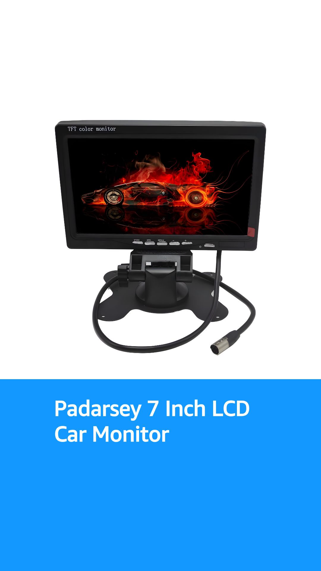 Padarsey 7 Inches TFT Color LCD Car Rear View Camera Monitor