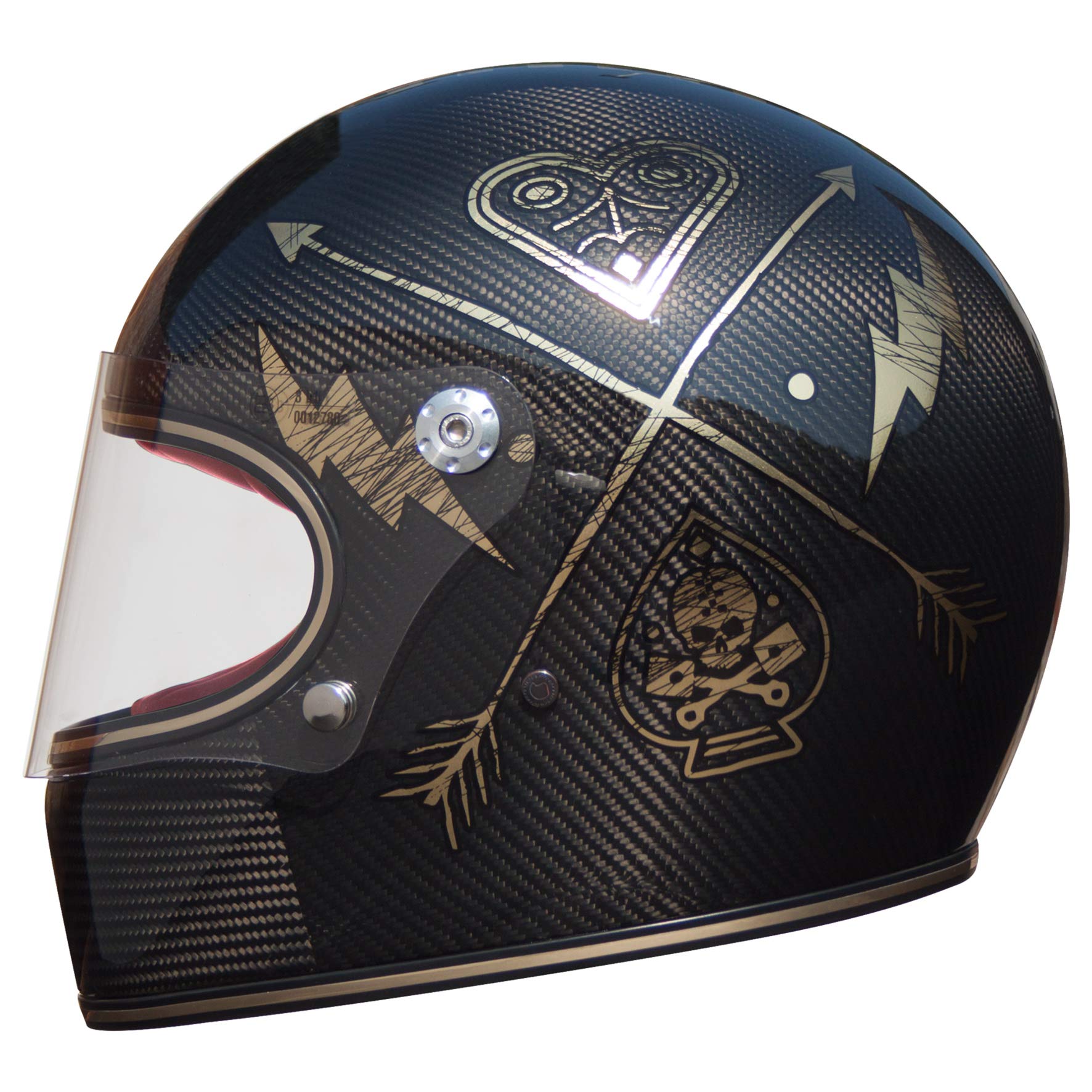 セキュリティ・セーフティ PREMIER TROPHY CARBON NX GOLD CHROMED Premier HELMET TROPHY CARBON NX GOLD CHROMED,BLACK CARBON/GOLD,XL